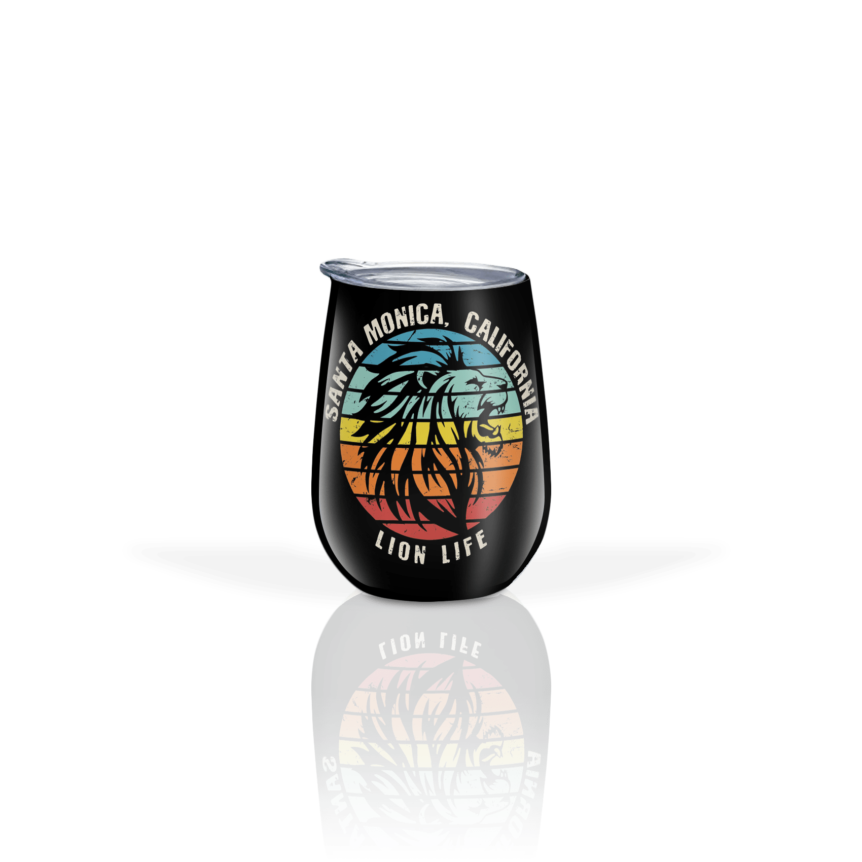 Retro Stripe Lion