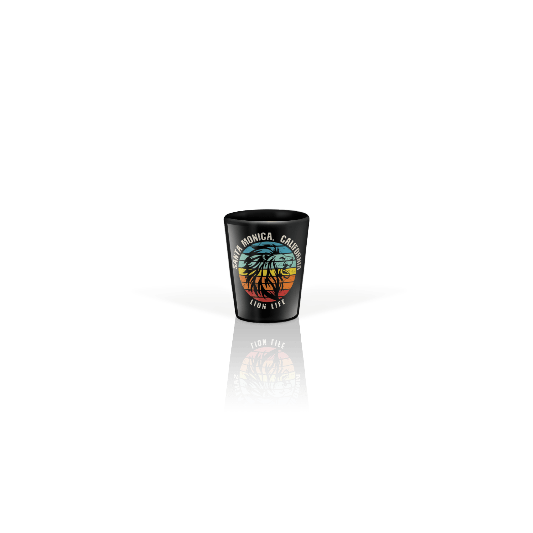 Ceramic Shot Glass 2oz Black
