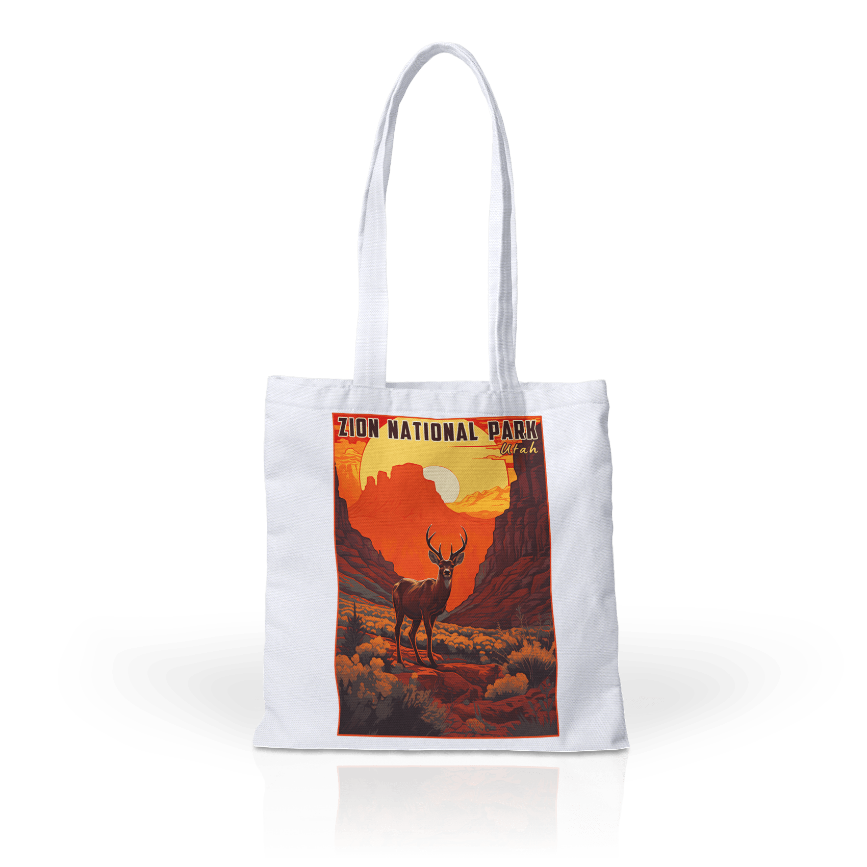 Red Rock Deer Poster