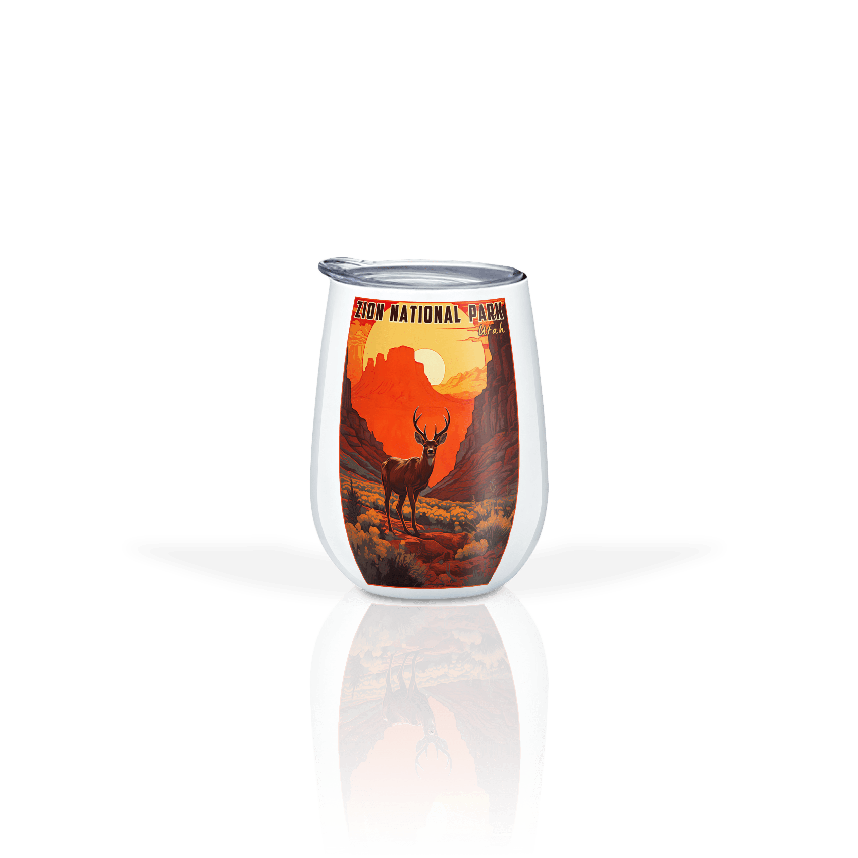 Red Rock Deer Poster