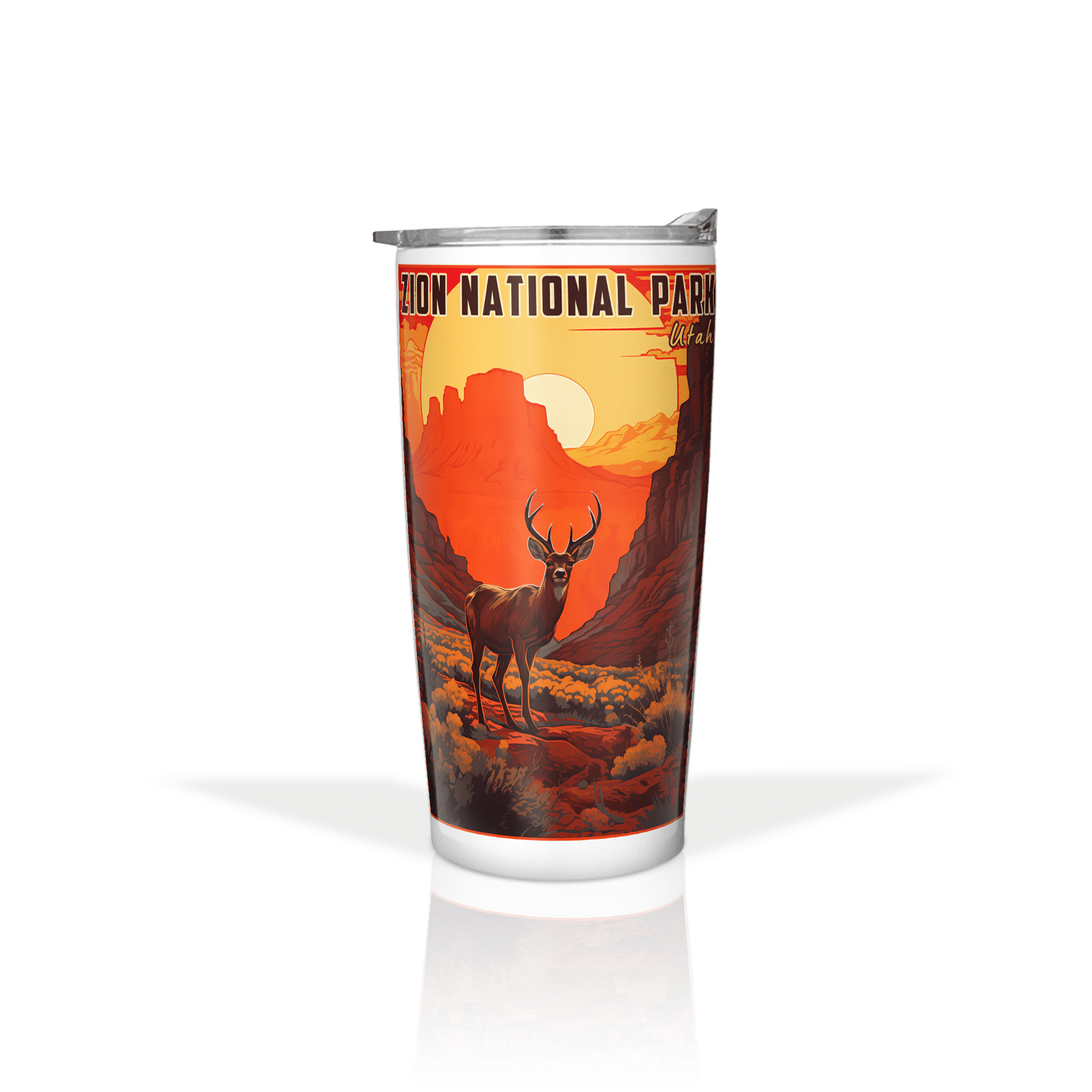 Red Rock Deer Poster