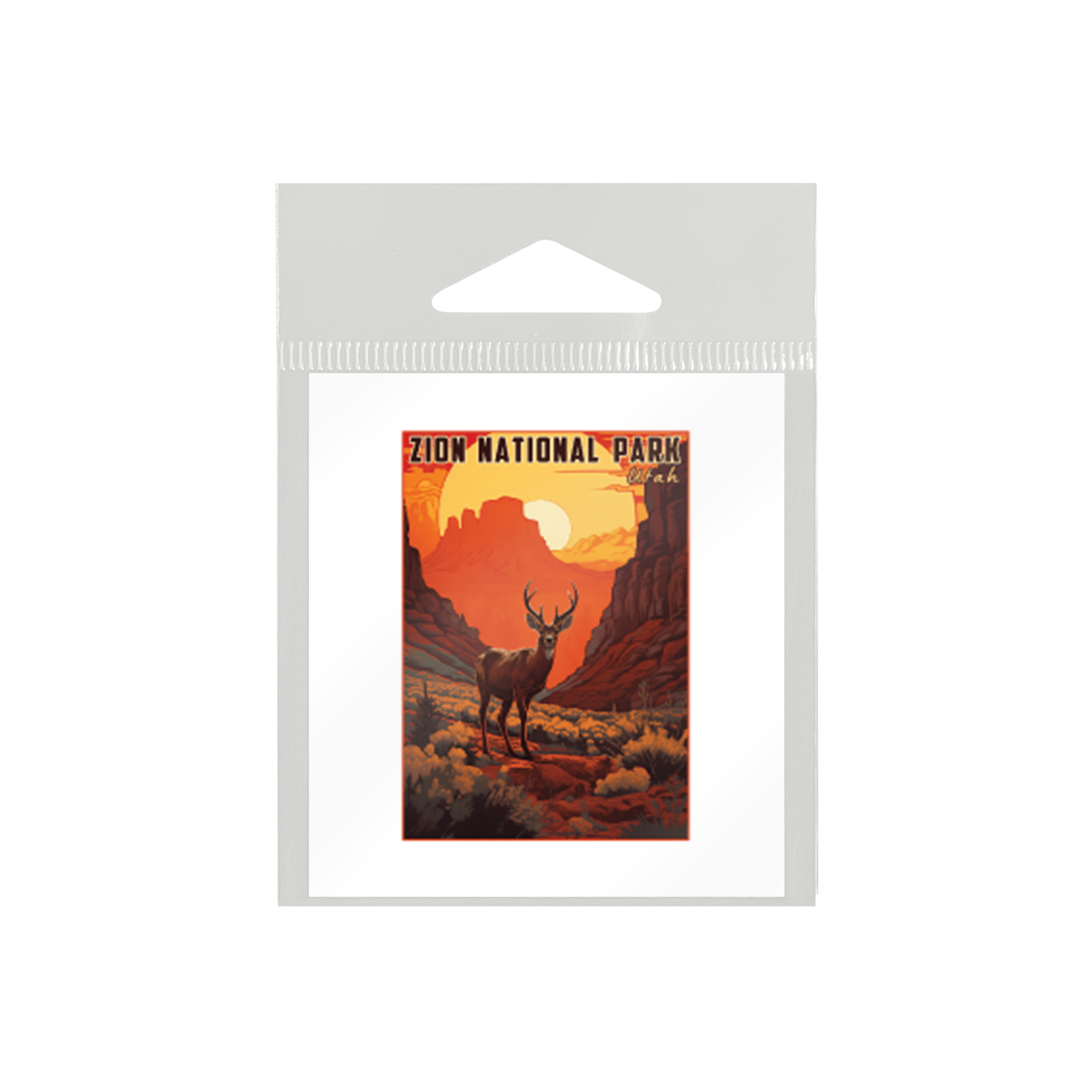 Red Rock Deer Poster