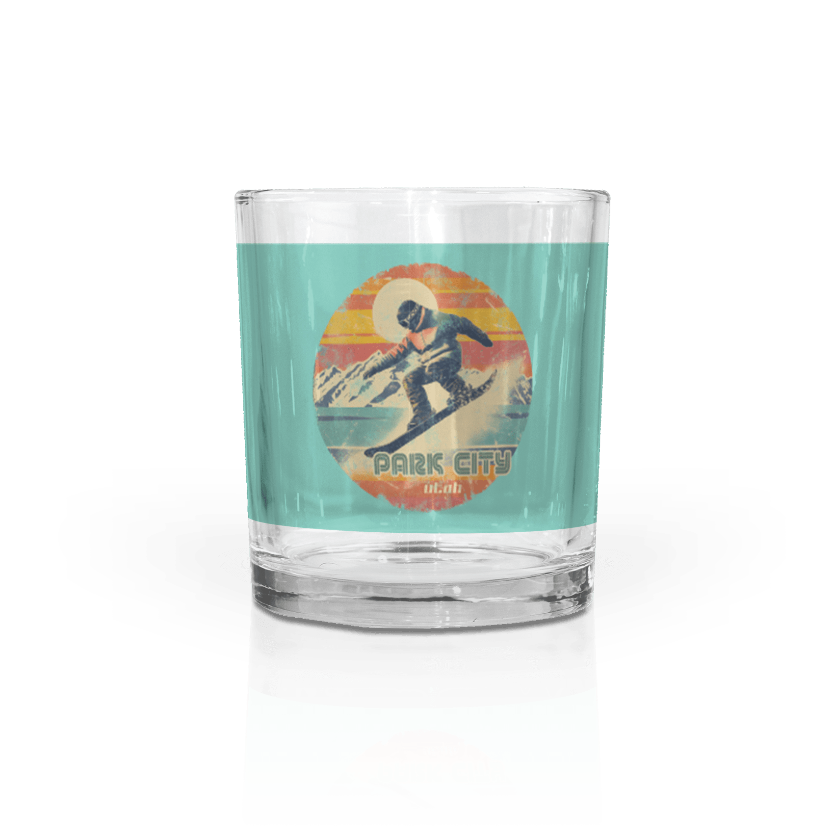 Retro Stripes Snowboarder