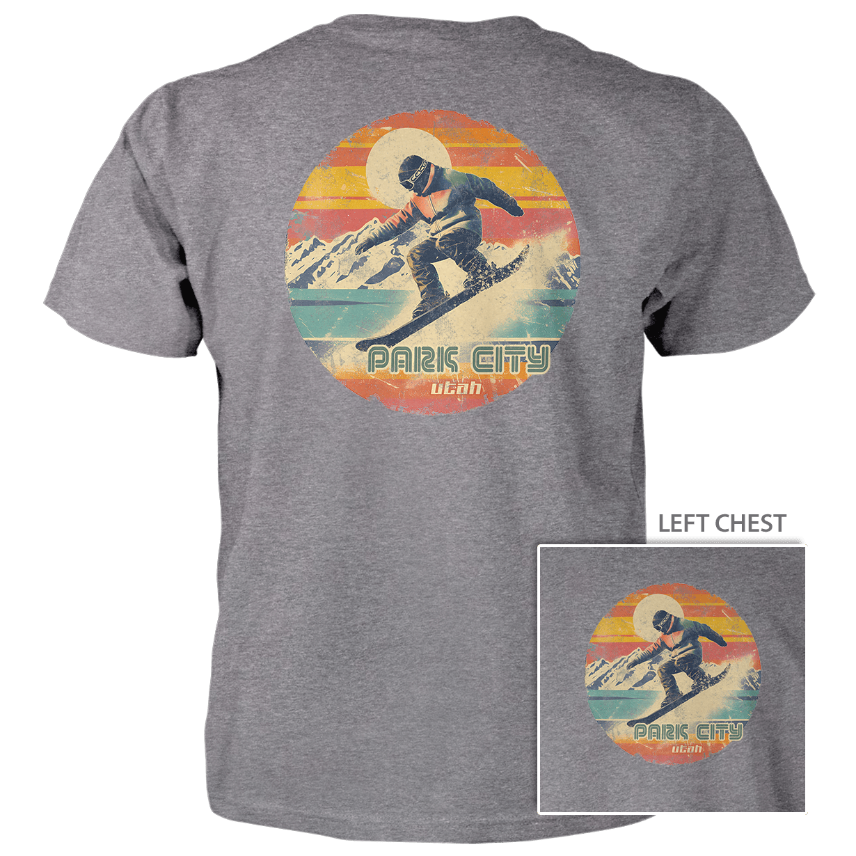 Retro Stripes Snowboarder