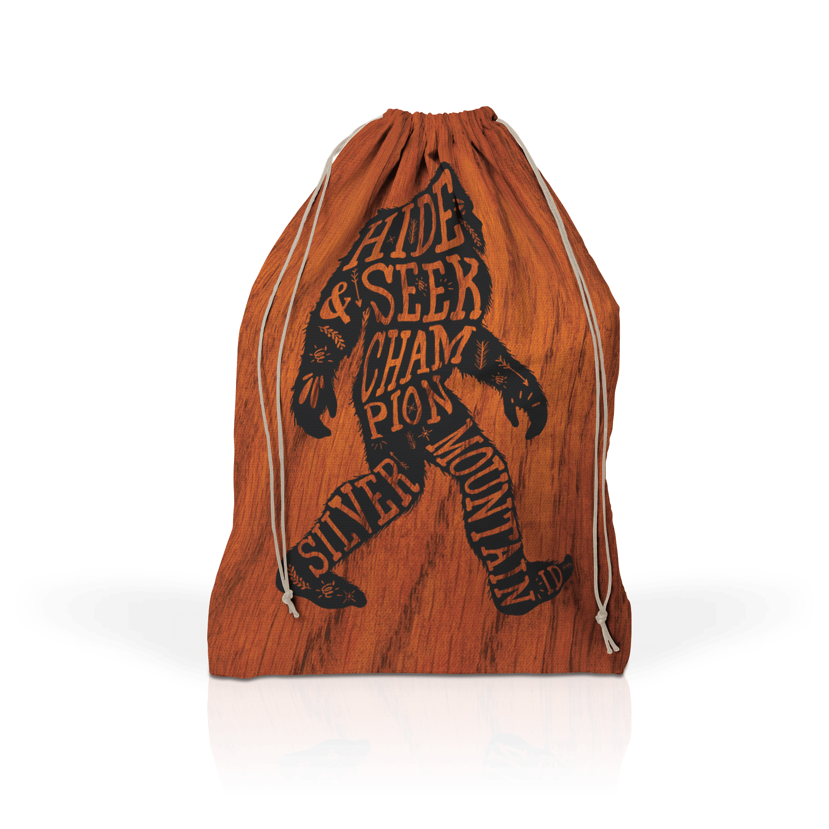Standing Bigfoot on Mahogany