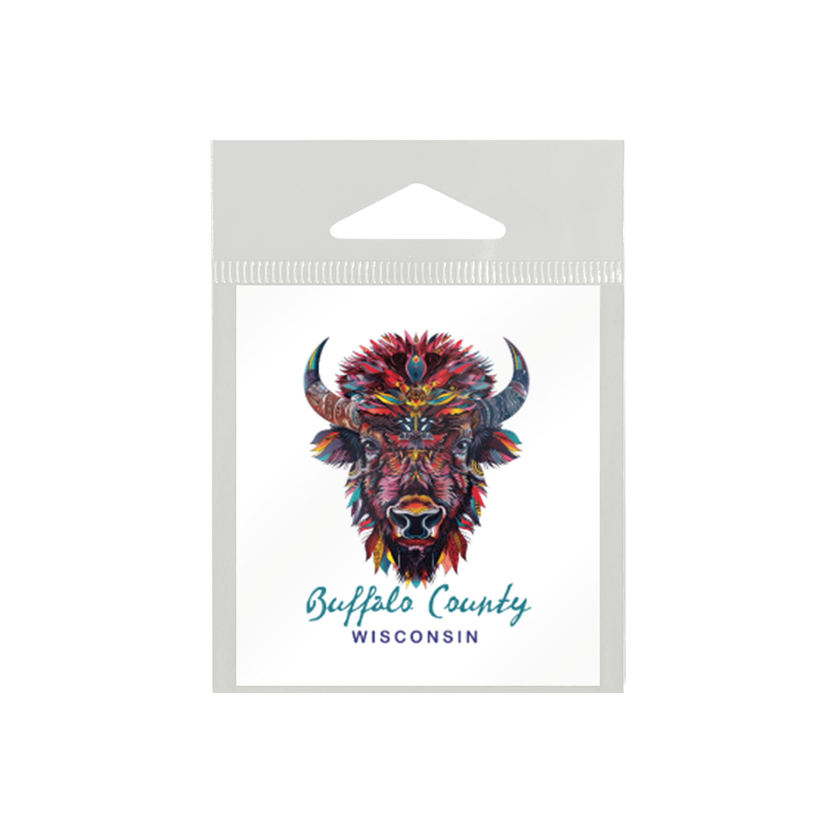 Sticker Feather Buffalo