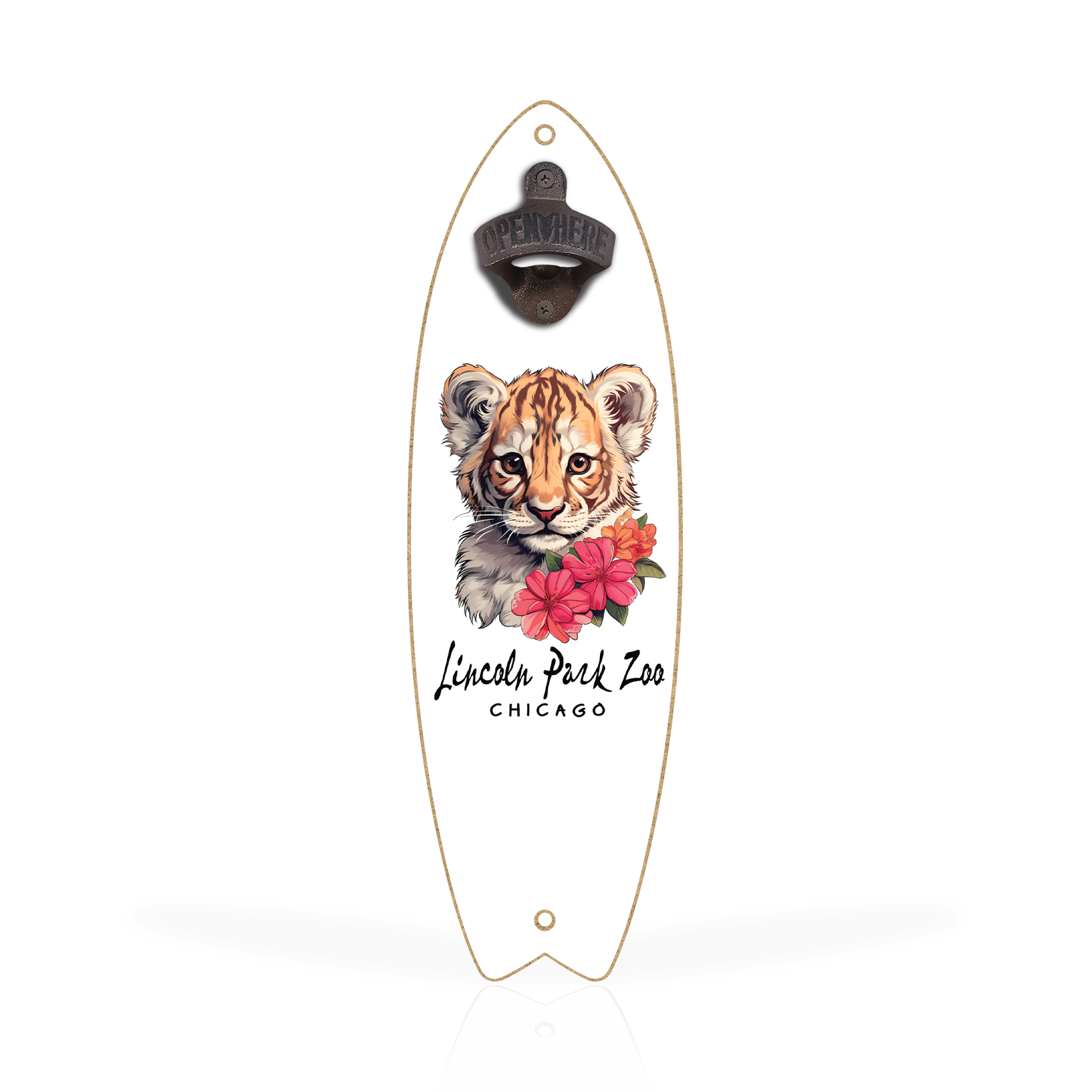 Sticker Floral Lion Cub