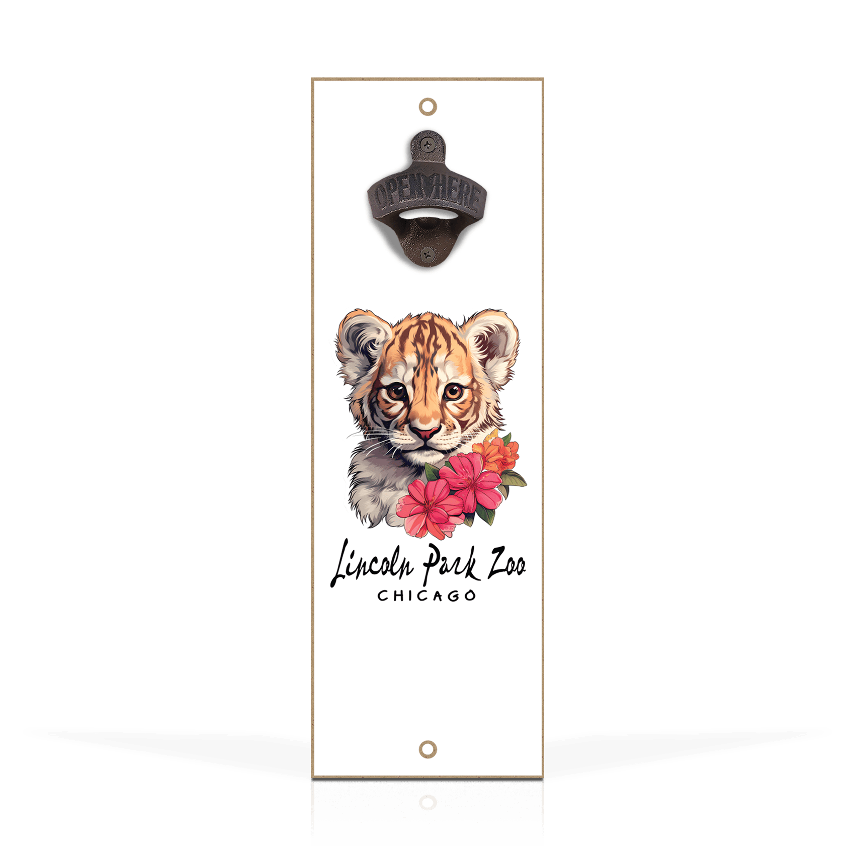 Sticker Floral Lion Cub