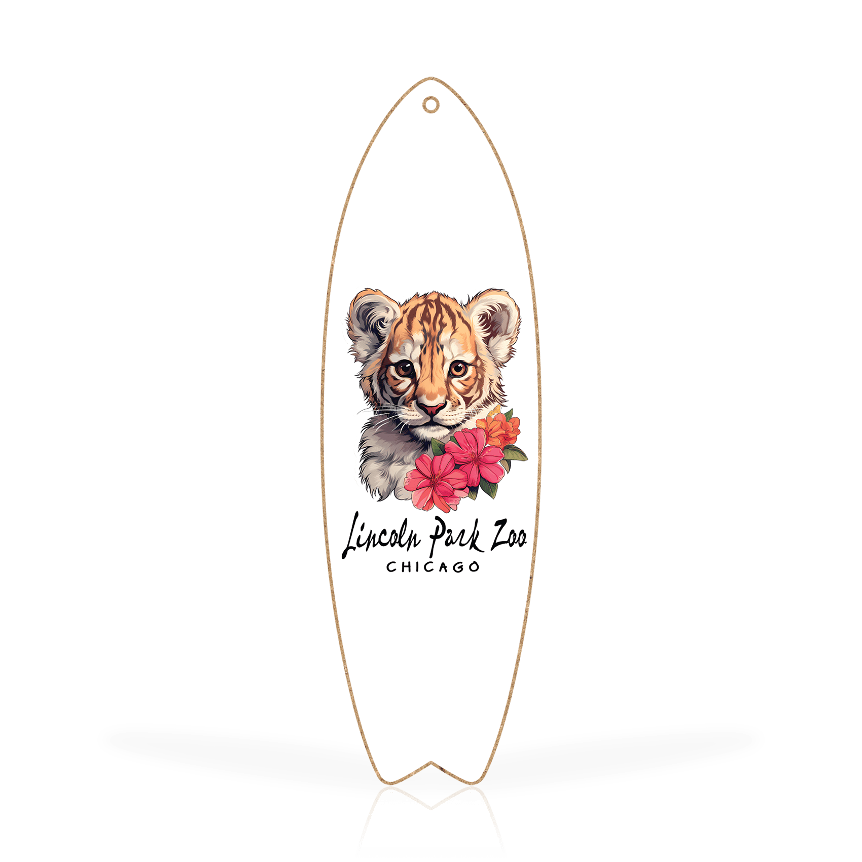 Sticker Floral Lion Cub