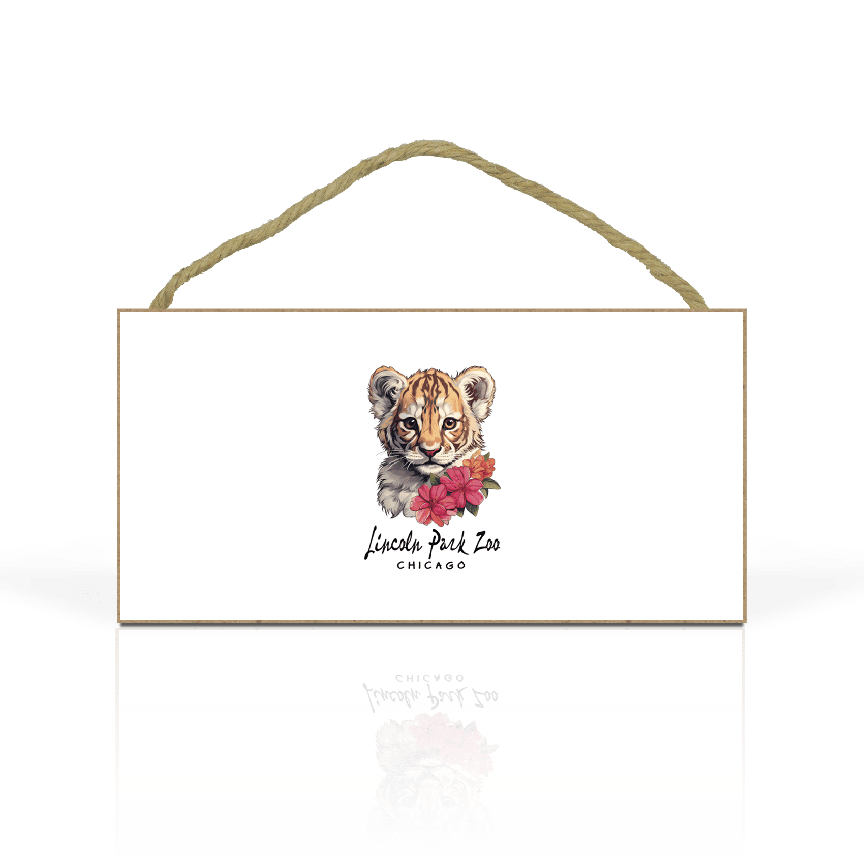Sticker Floral Lion Cub