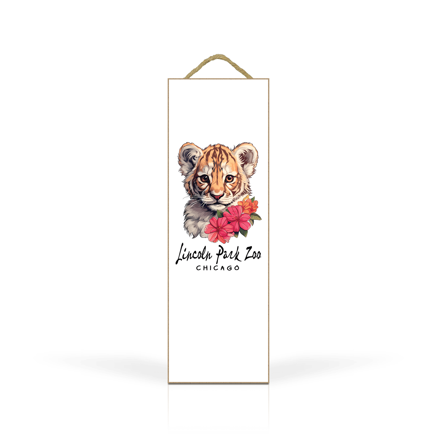 Sticker Floral Lion Cub