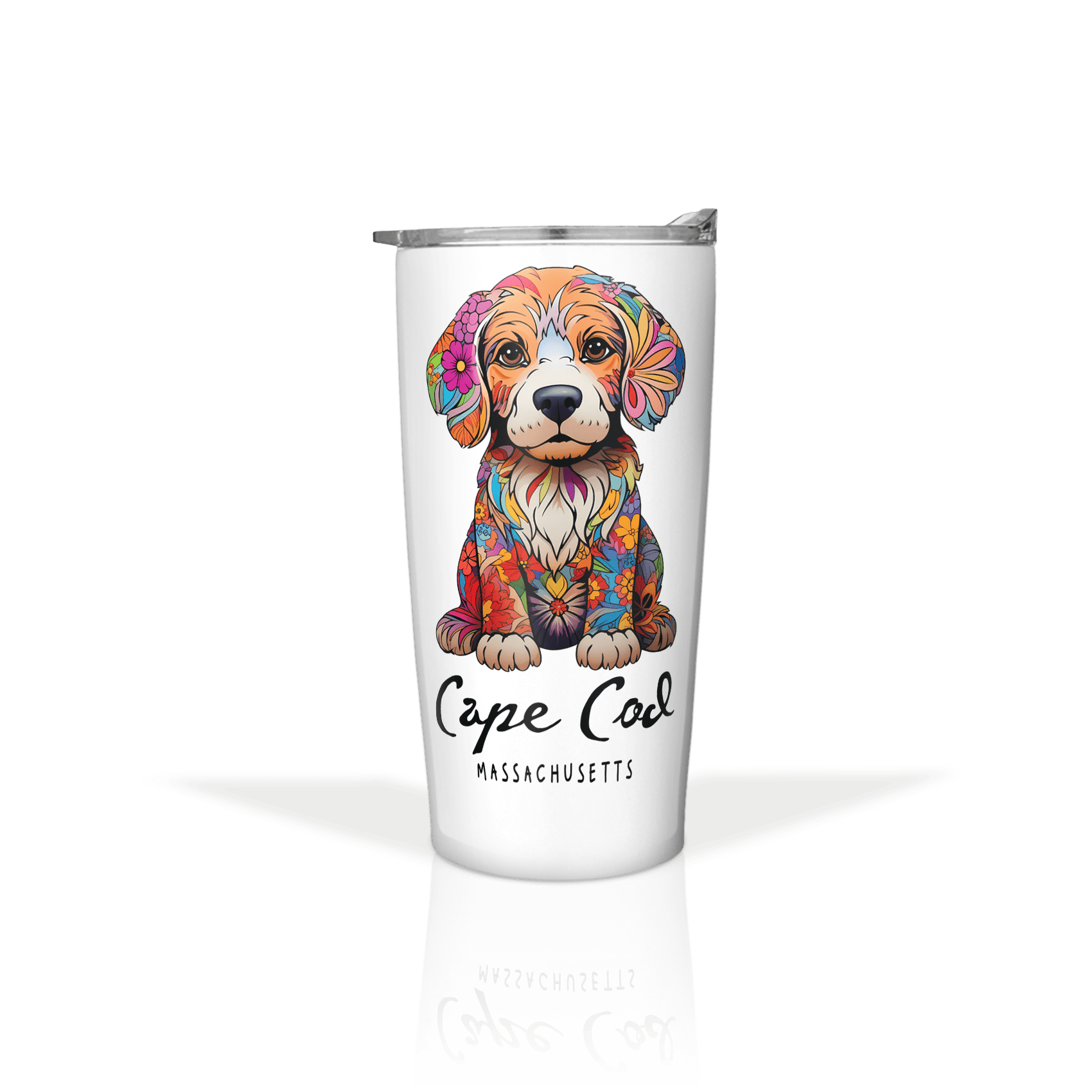 Sticker Floral Dog