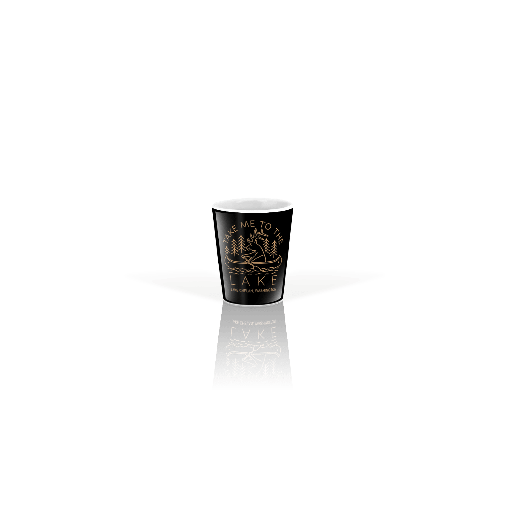 Ceramic Shot Glass 2oz White