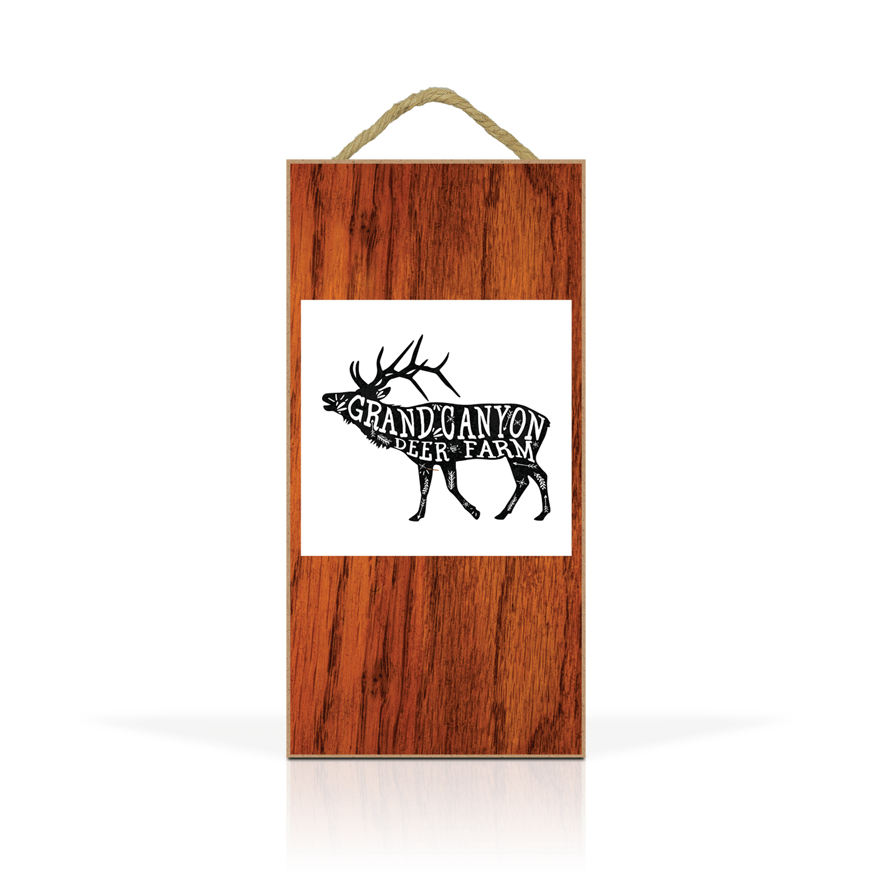 Standing Elk Wood Print