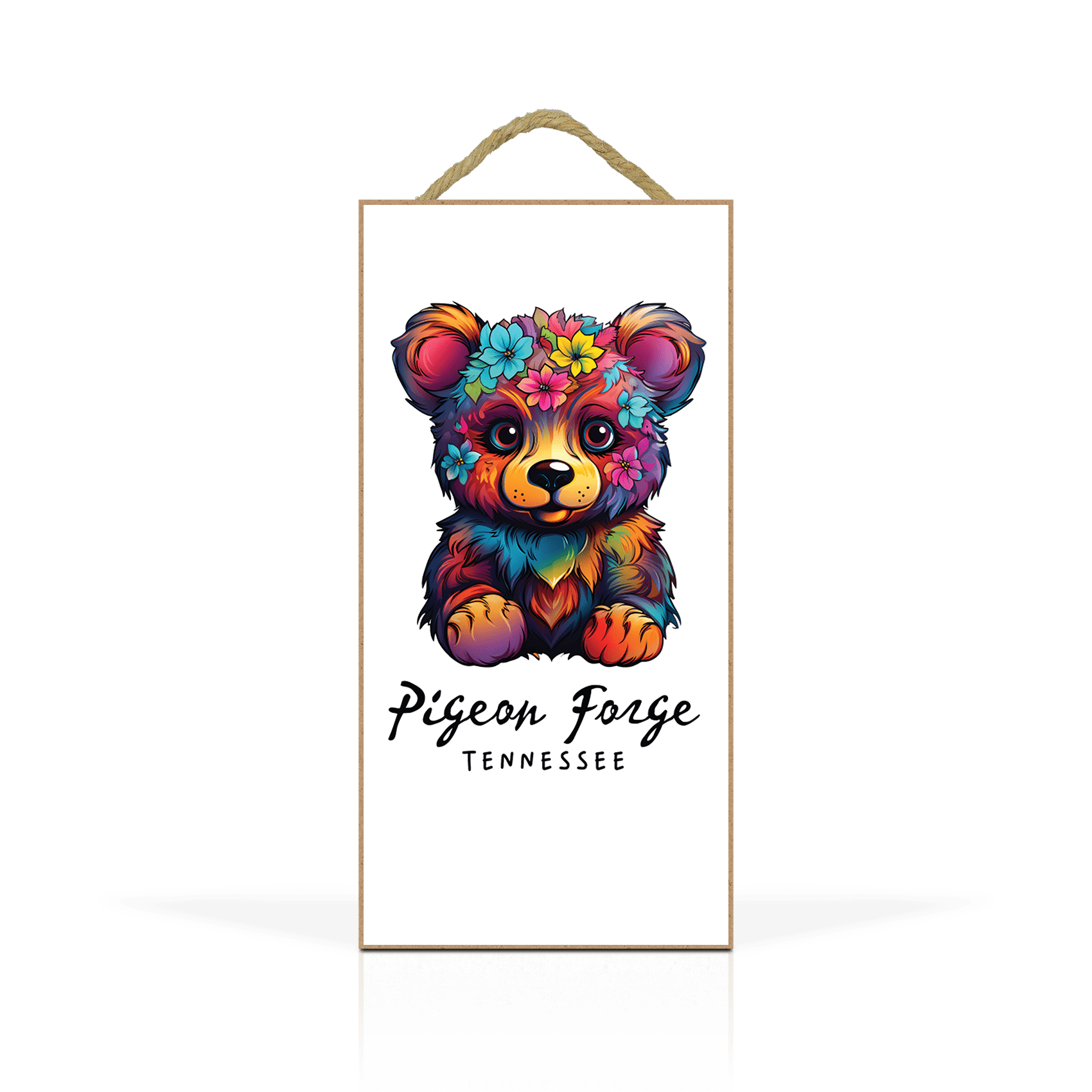 Sticker Floral Bear Cub