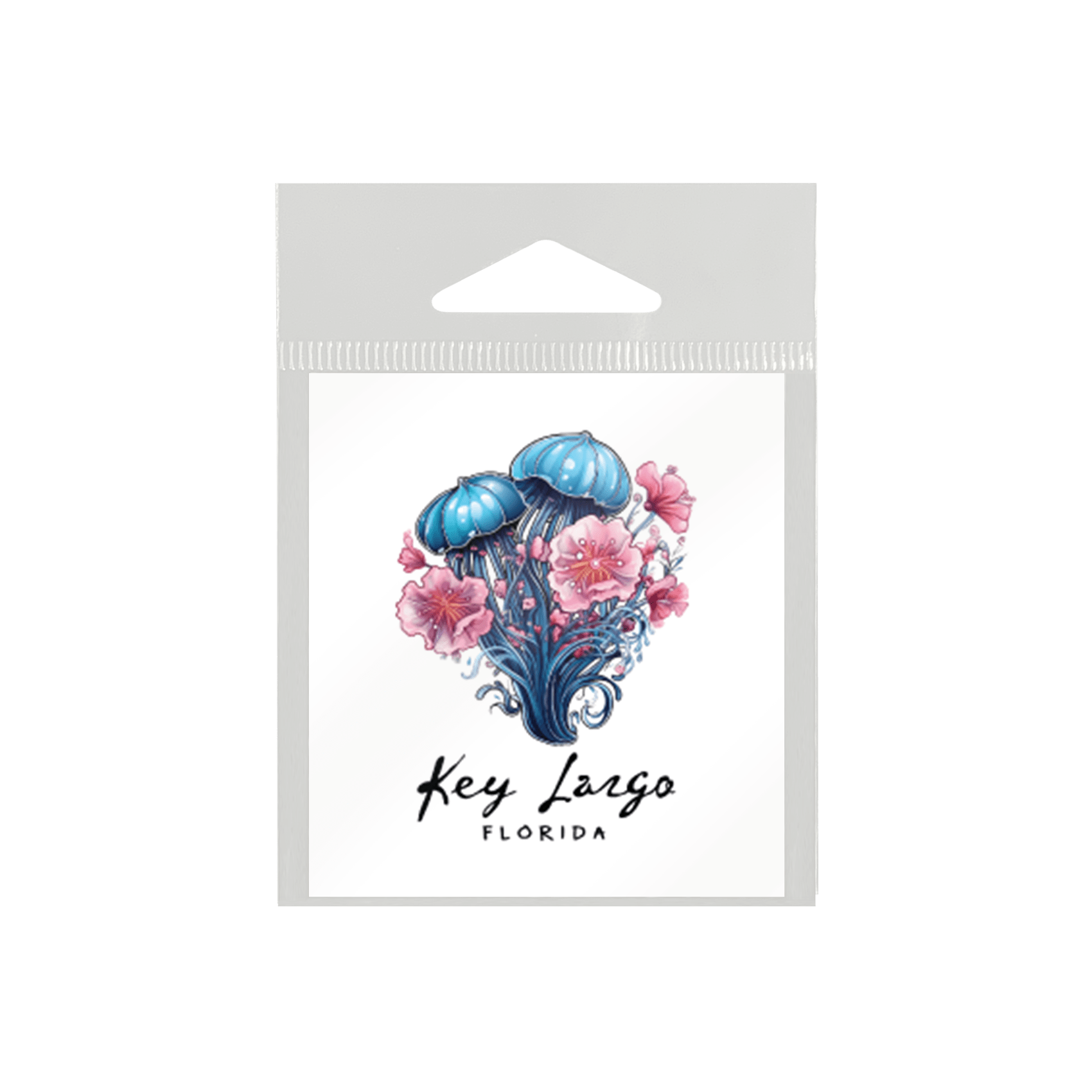 Sticker Floral Jellyfish