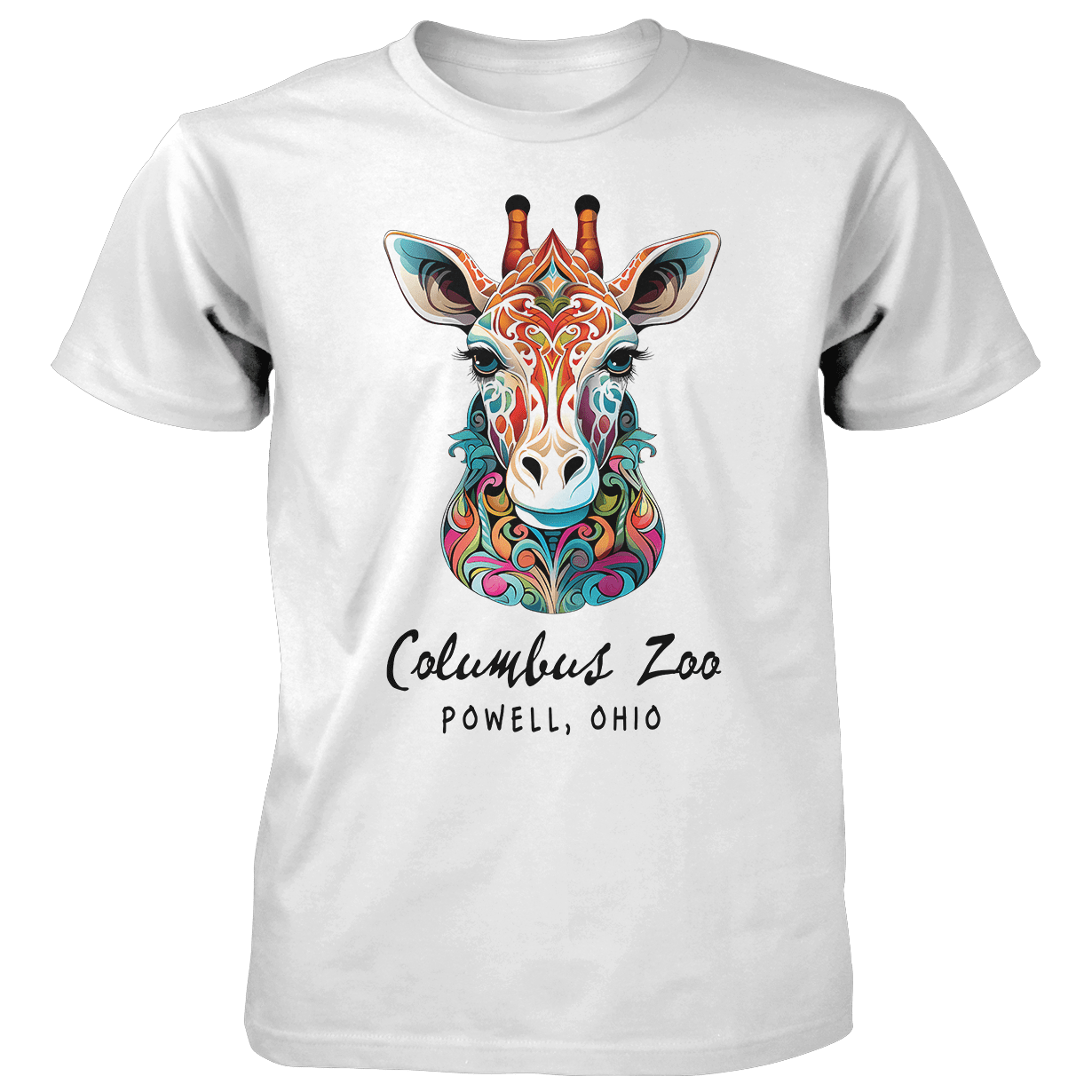 Sticker Floral Giraffe
