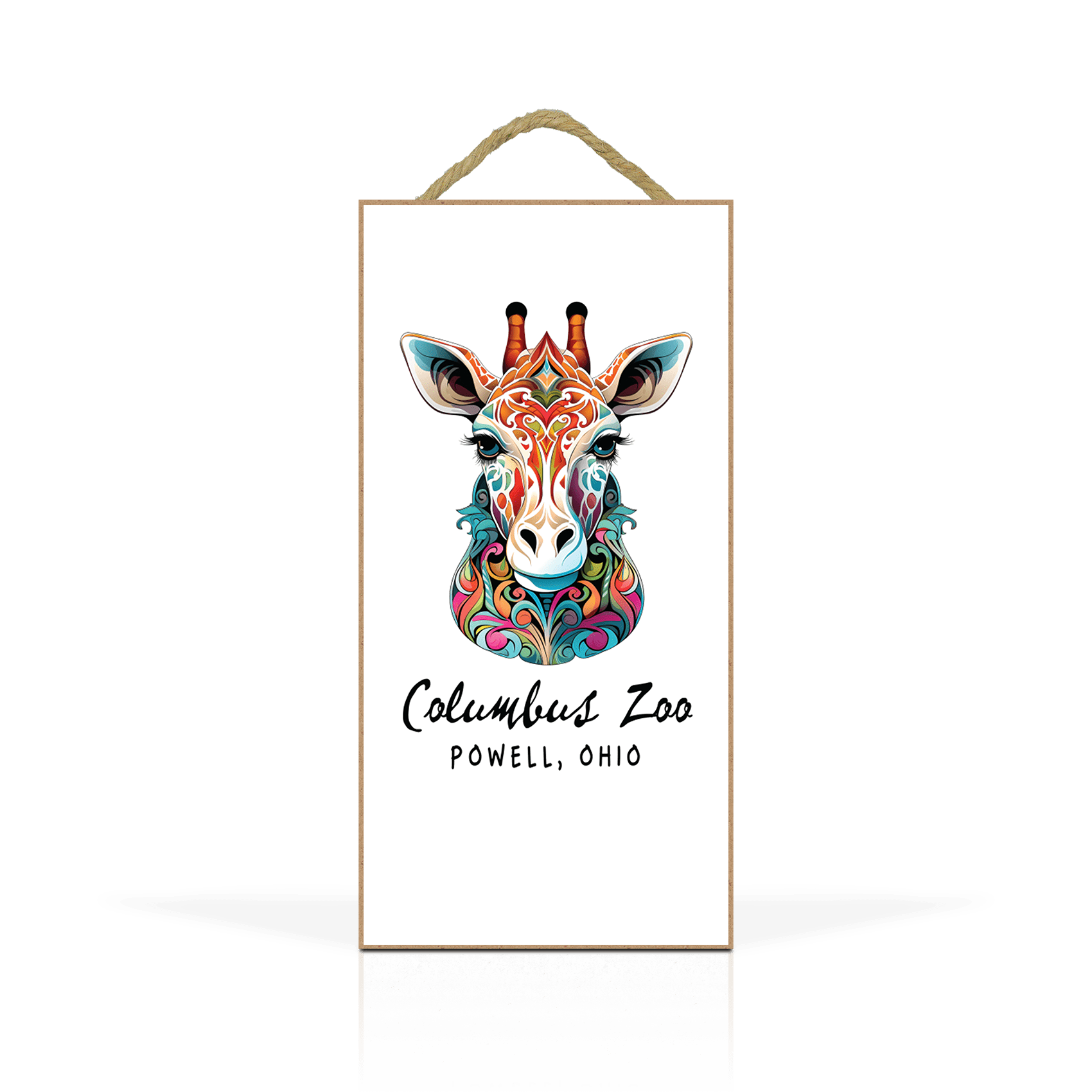 Sticker Floral Giraffe