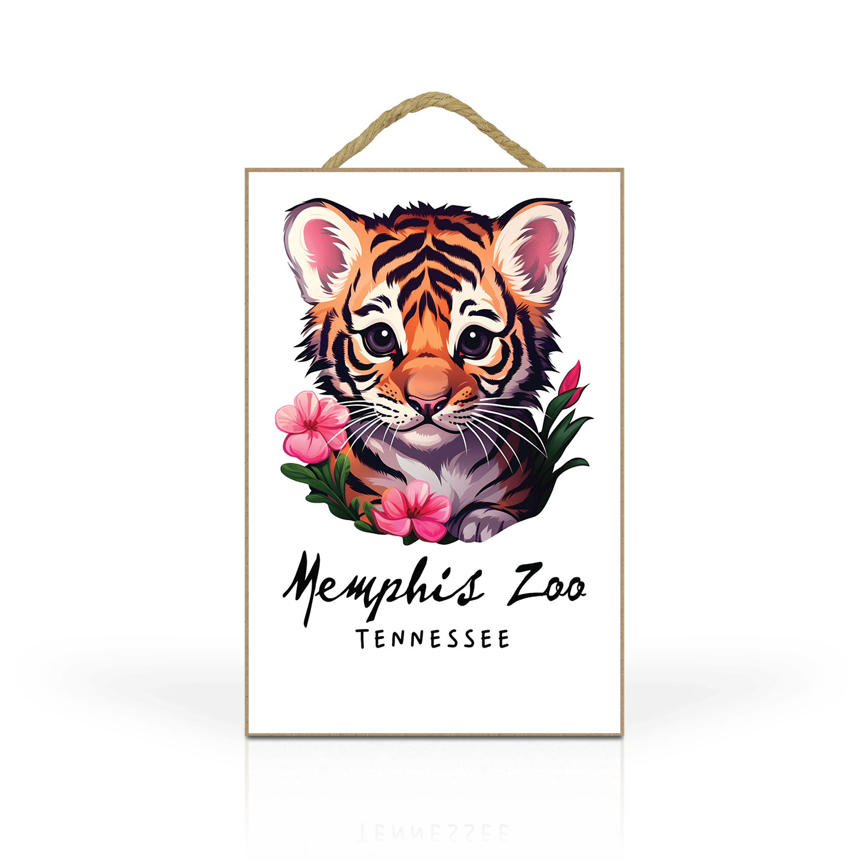 Sticker Floral Tiger Cub