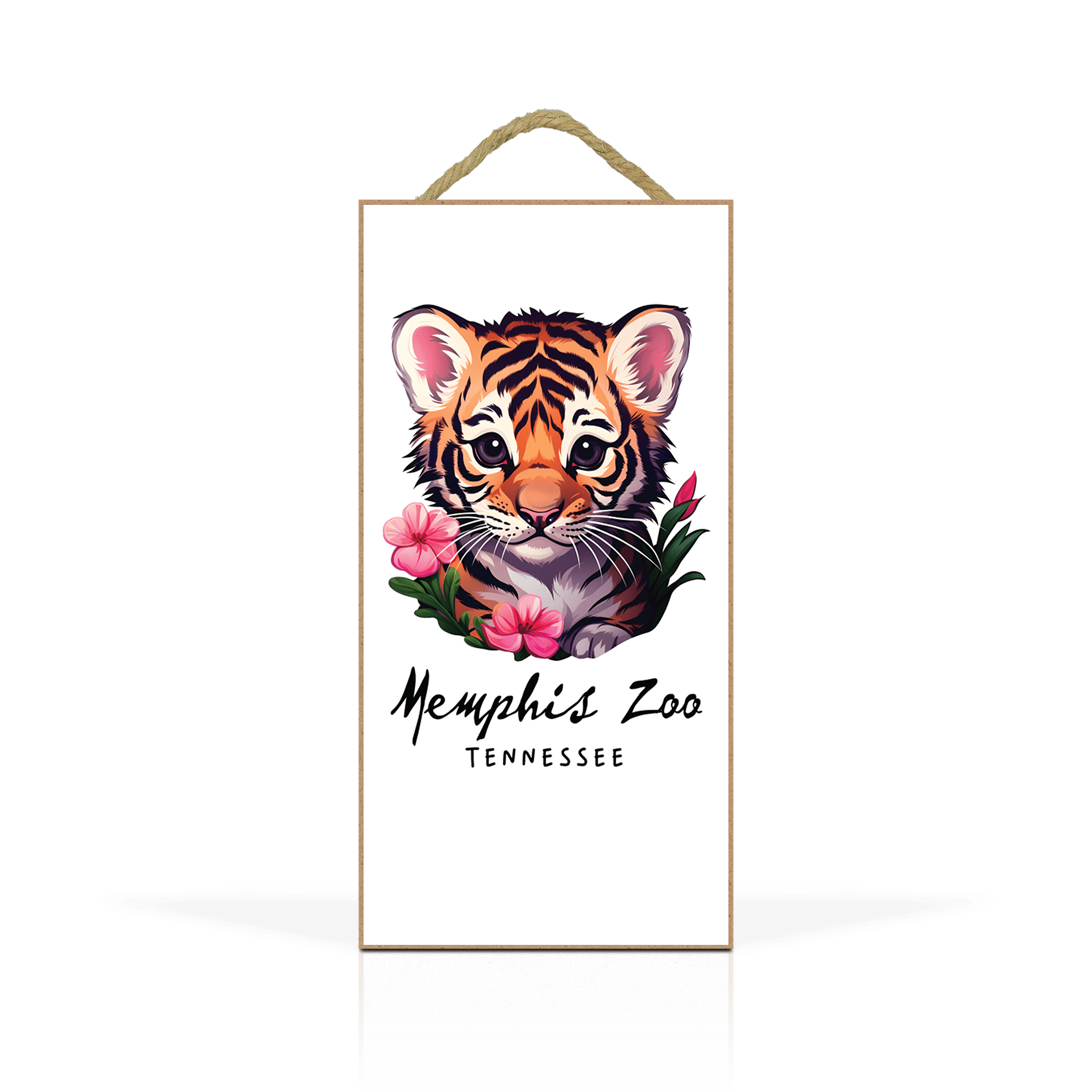 Sticker Floral Tiger Cub