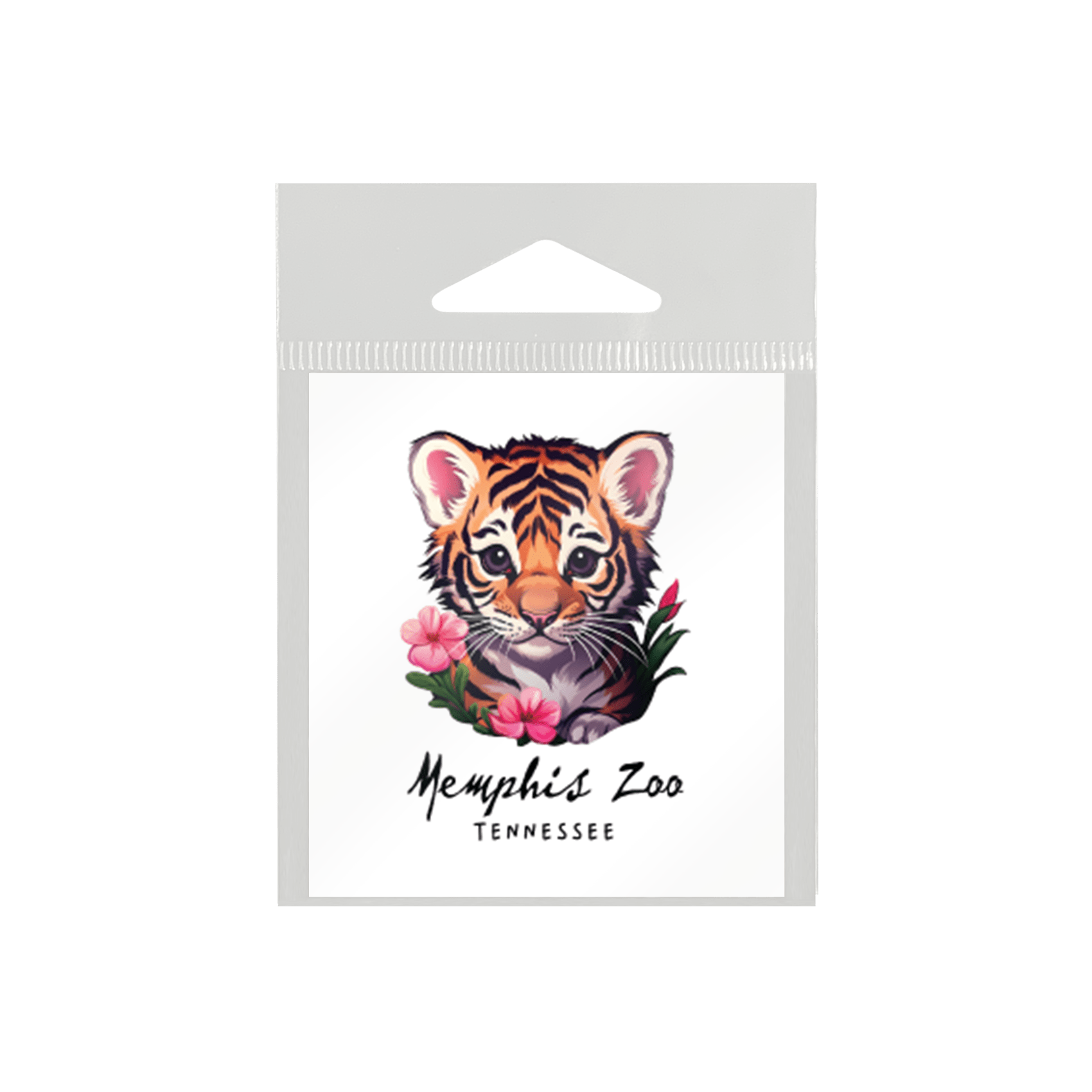 Sticker Floral Tiger Cub