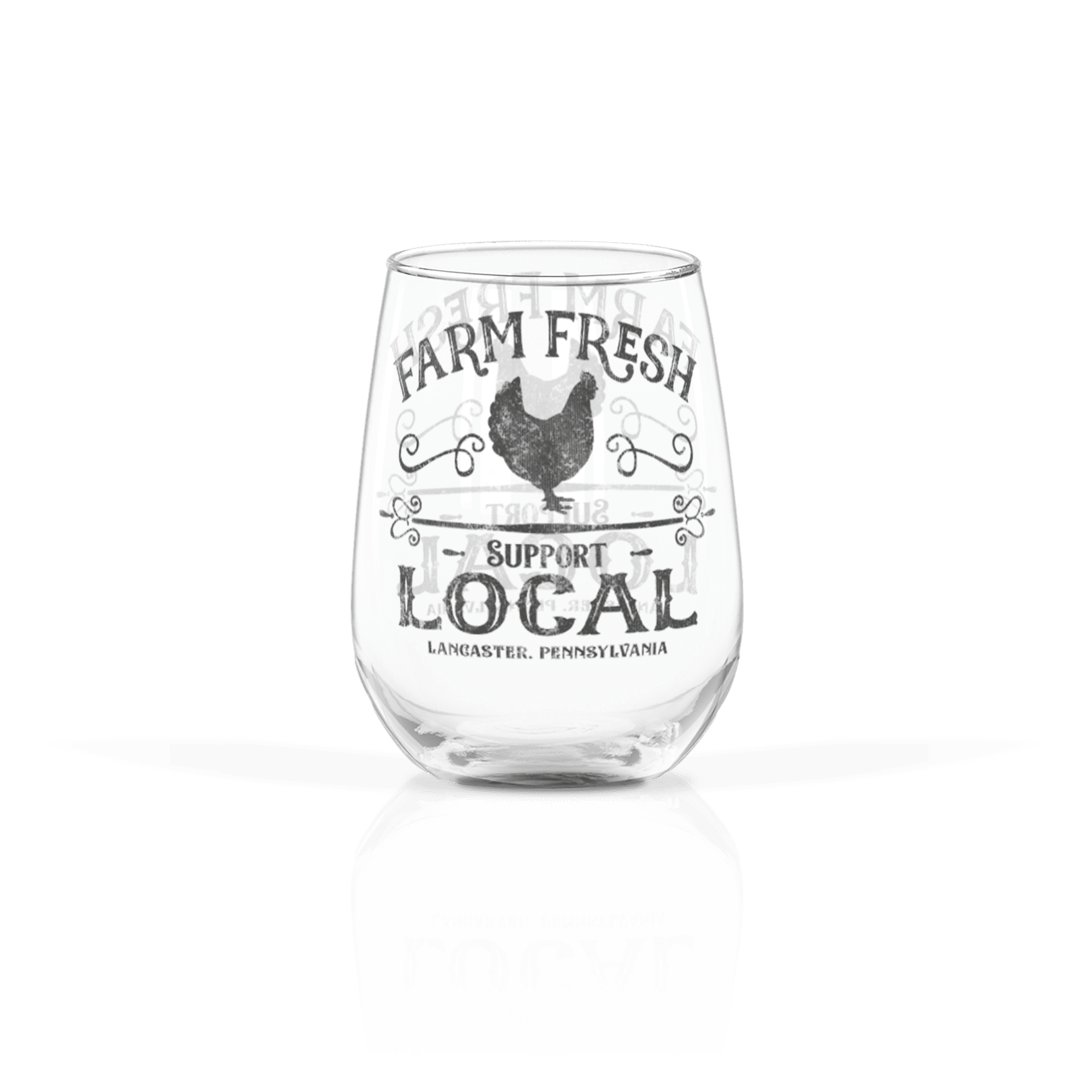 Clear 17oz Stemless Wine Glass