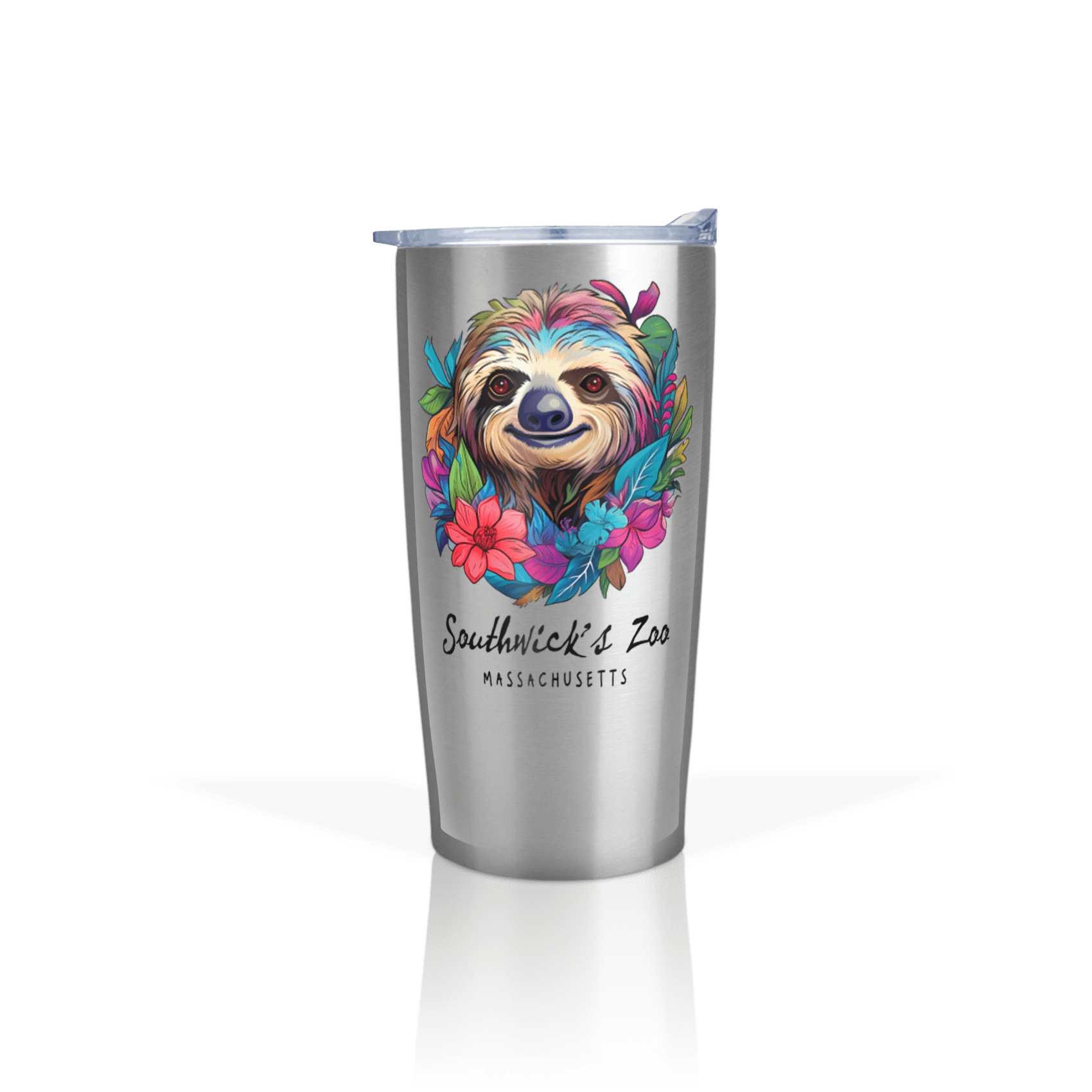 Sticker Floral Sloth