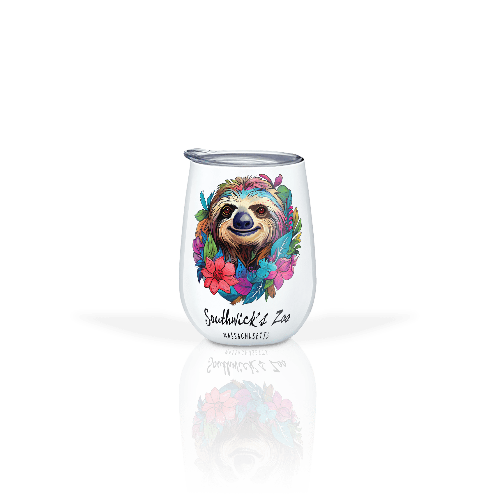 Sticker Floral Sloth