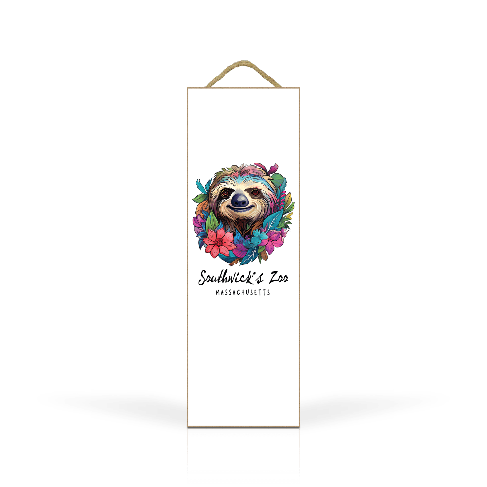 Sticker Floral Sloth