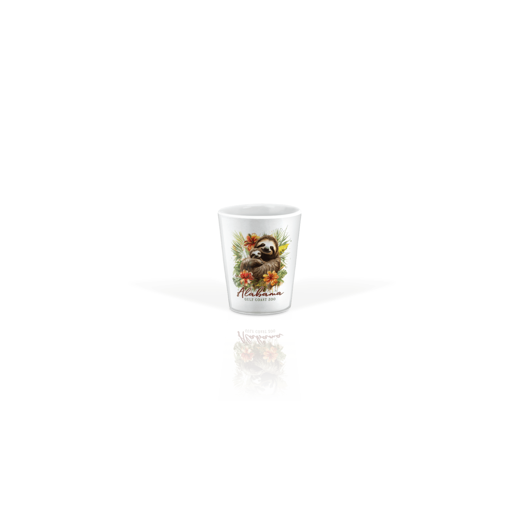 Ceramic Shot Glass 2oz White