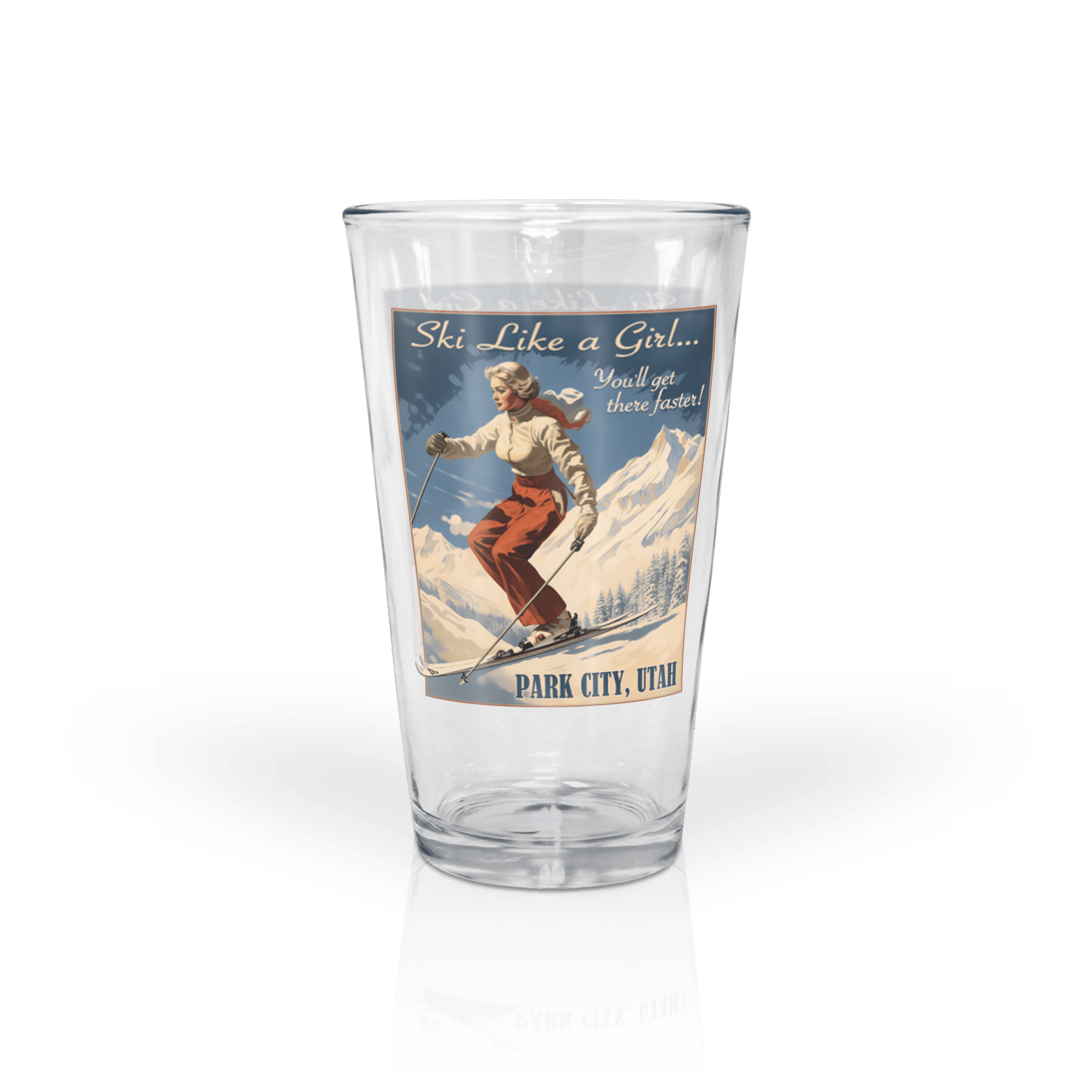 Ski Like a Girl - Back