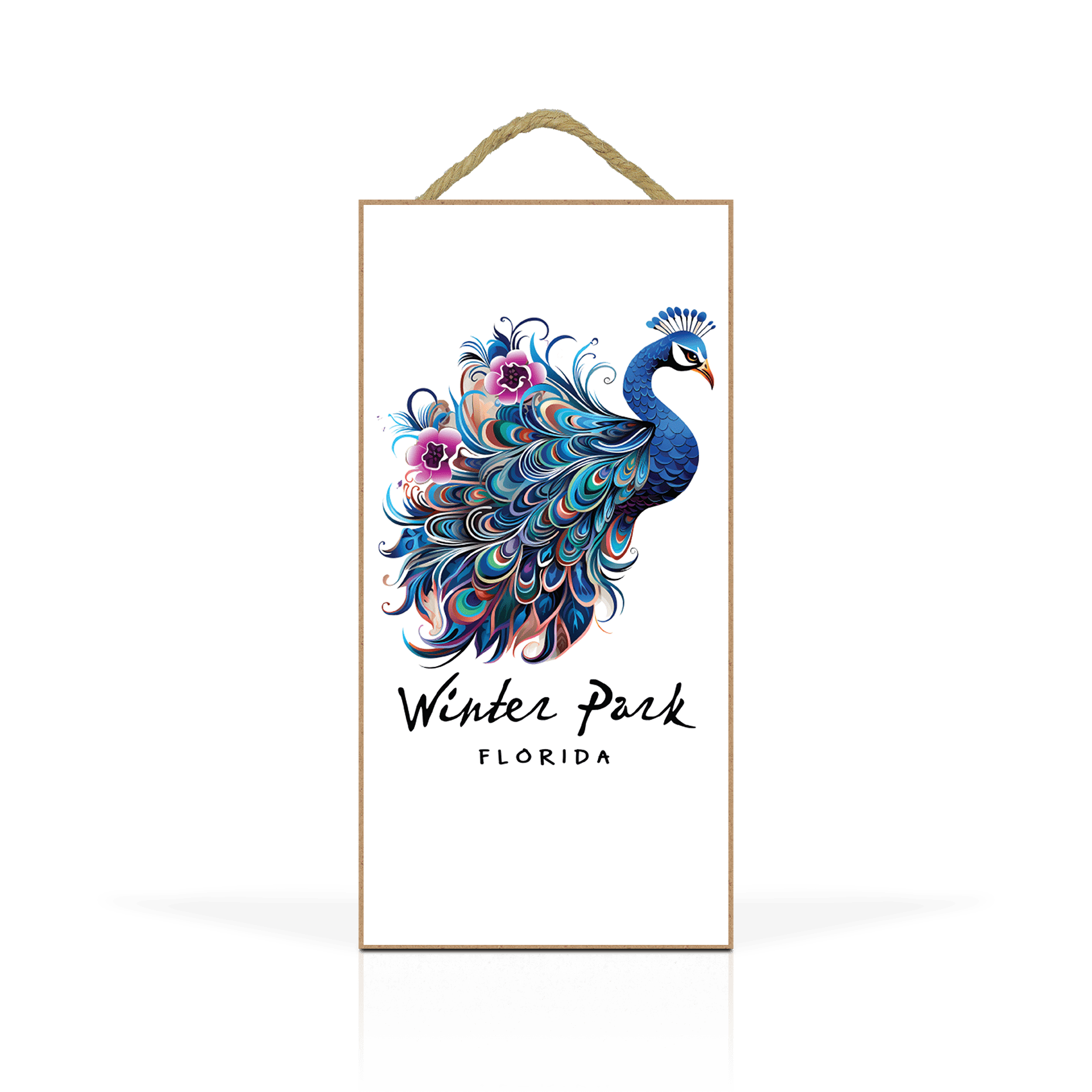 Sticker Floral Peacock