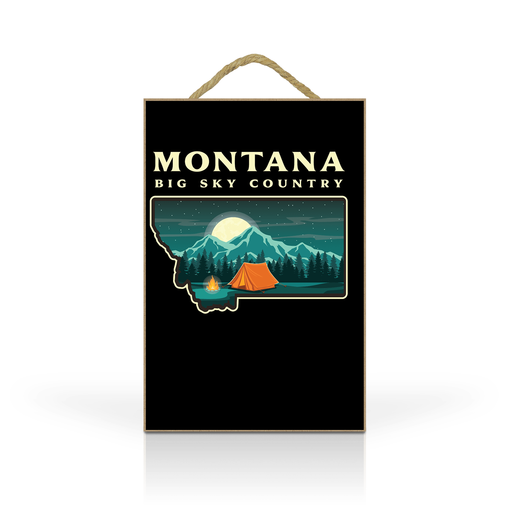 Spot State Shape Montana