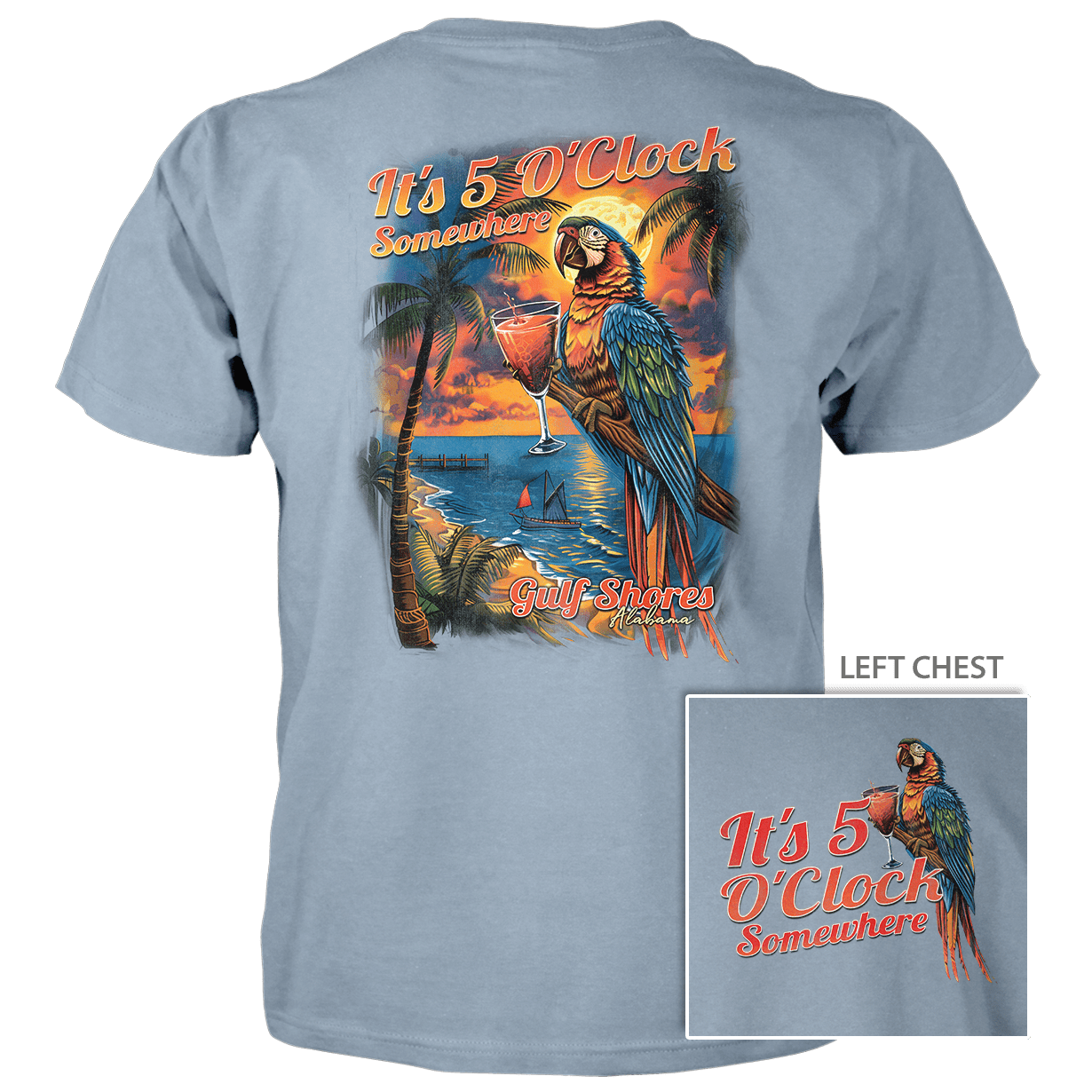 Sunset Party Parrot