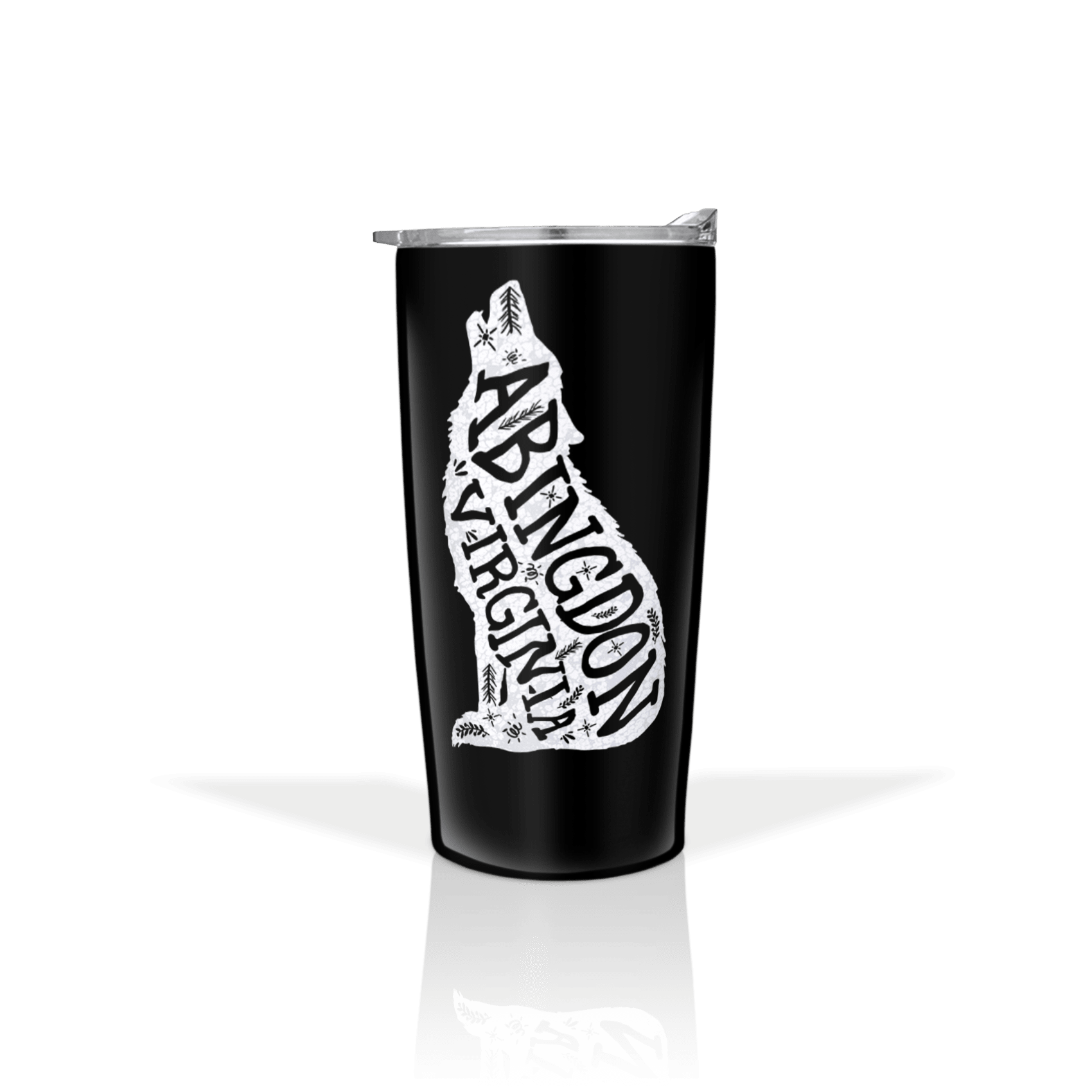 Standing Wolf White Ink