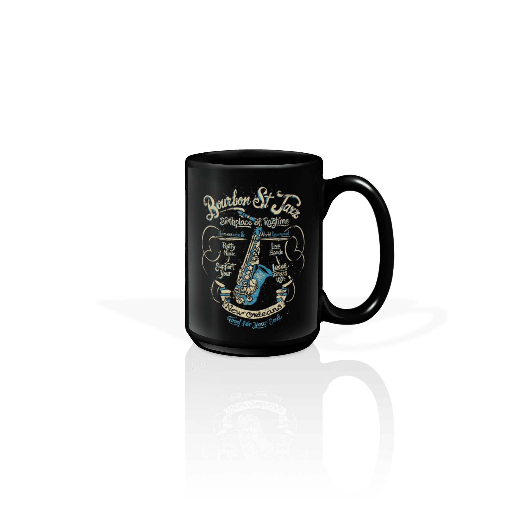 Ceramic 15oz Mug Black