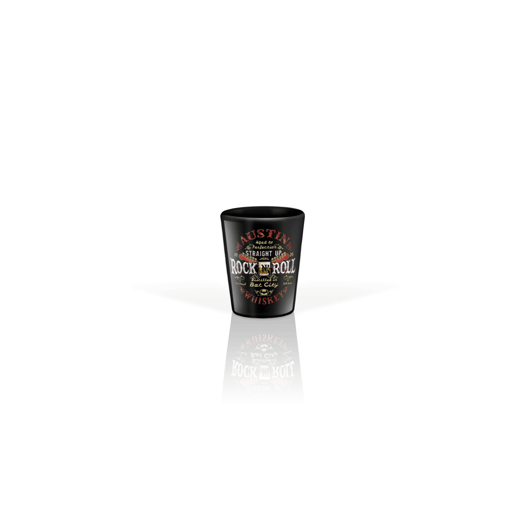 Ceramic Shot Glass 2oz Black
