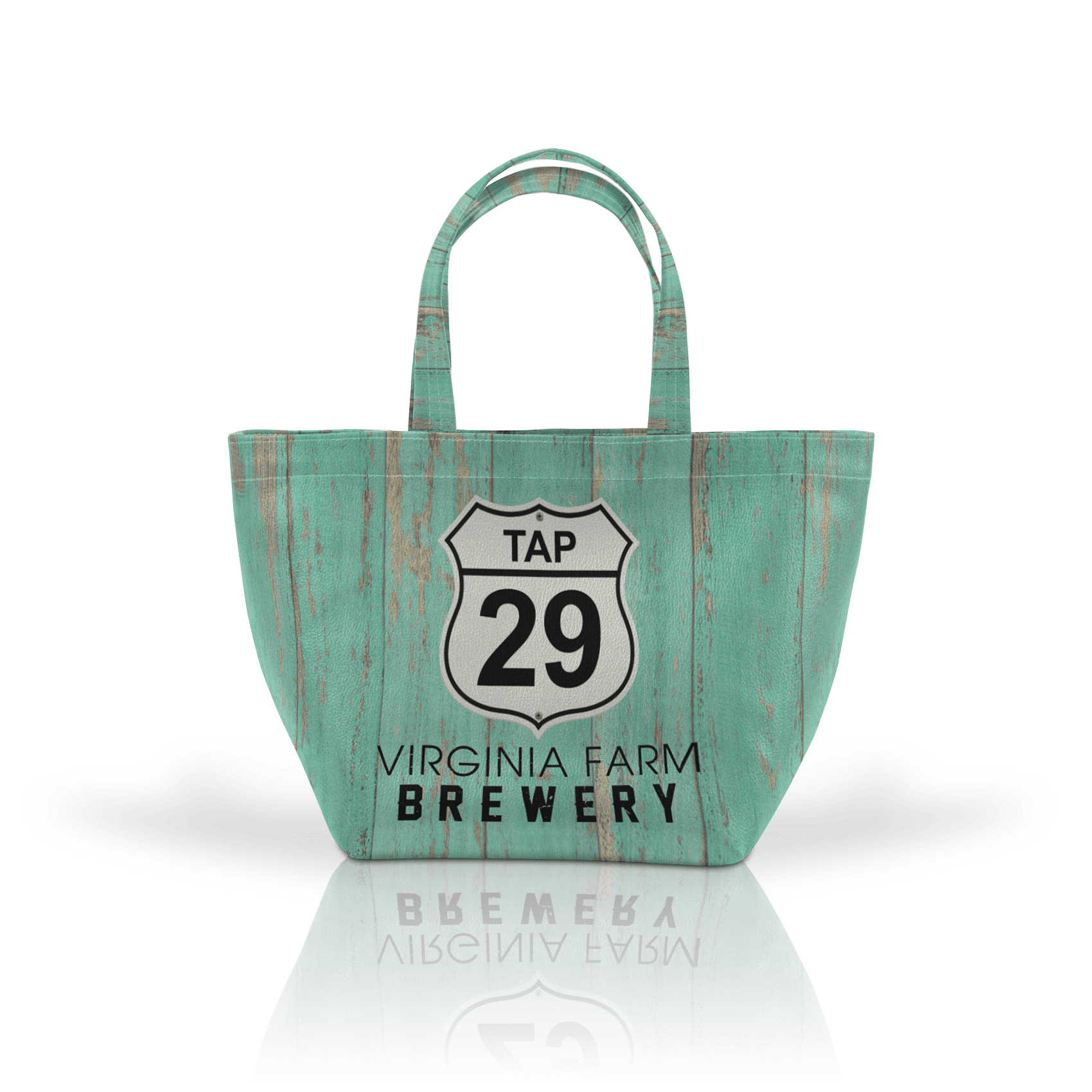 Tap 29 Logo on Aqua Wood