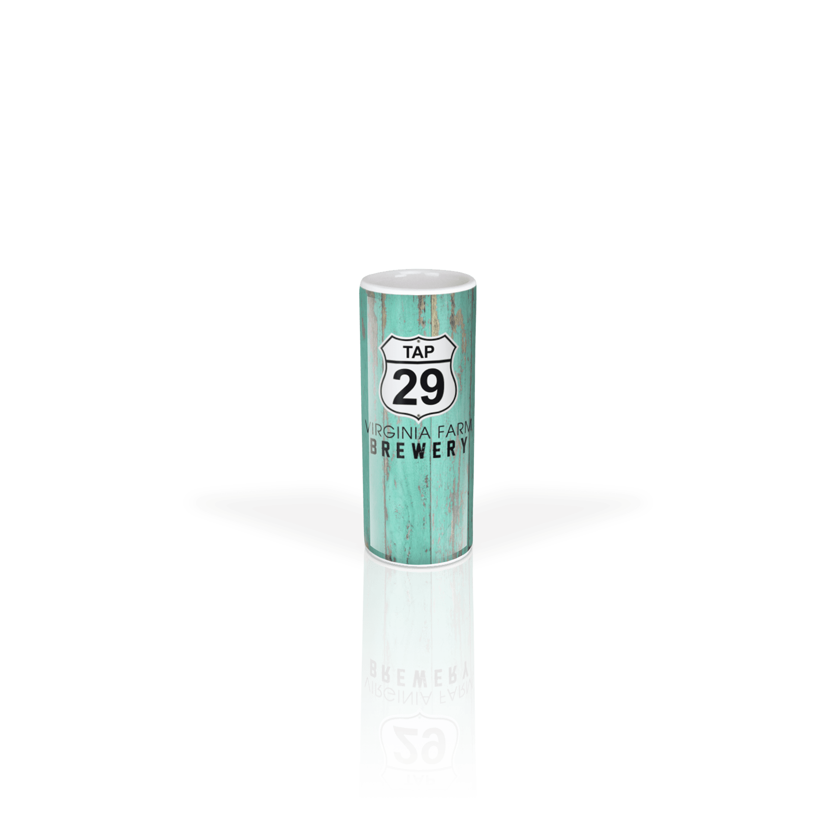 Tap 29 Logo on Aqua Wood