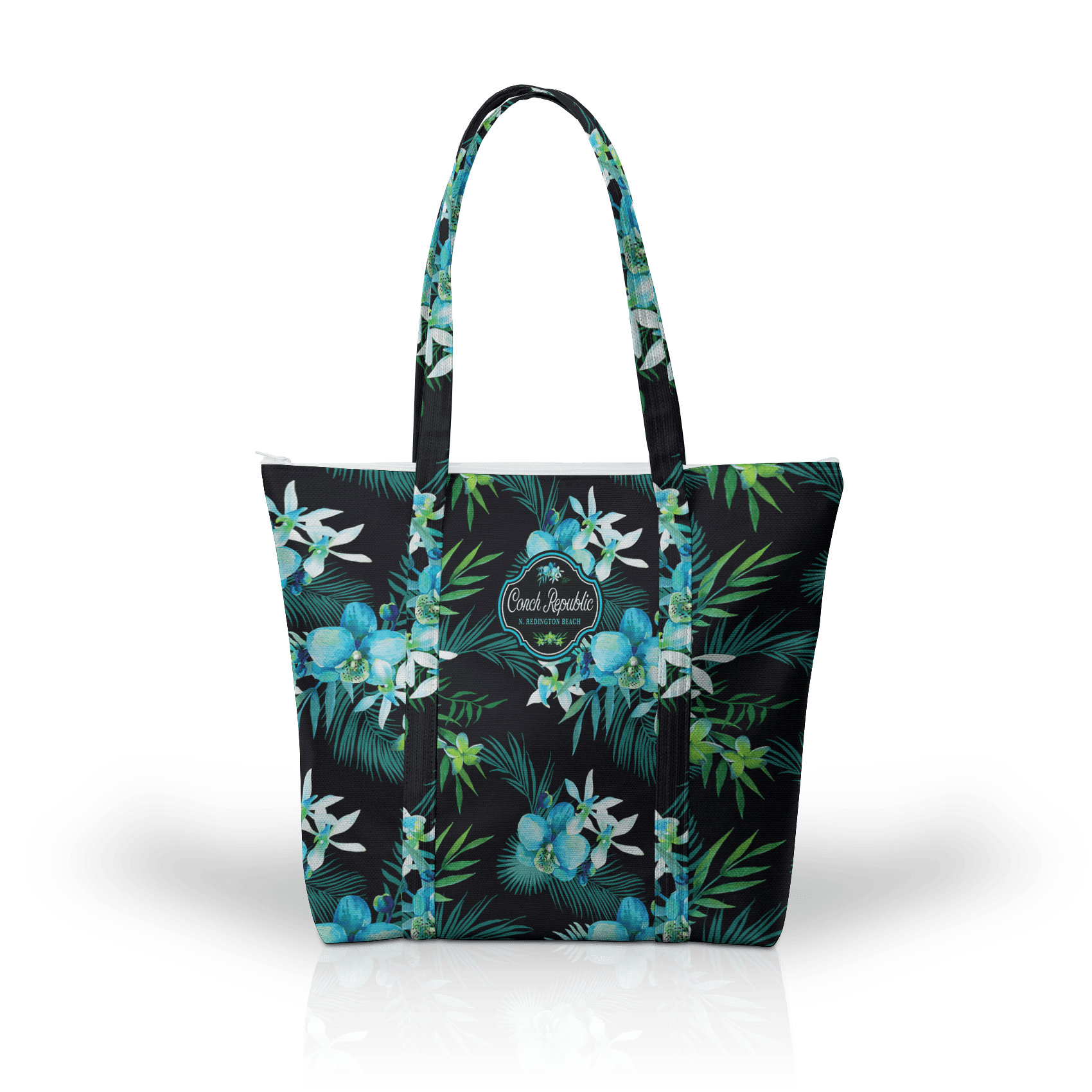 Tropical Cyan On Black