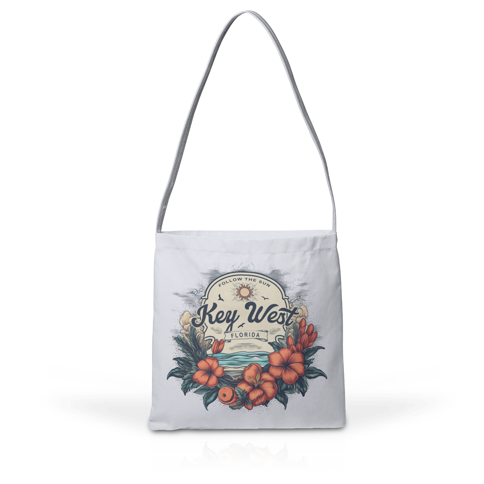 Tropic Coral Floral Label