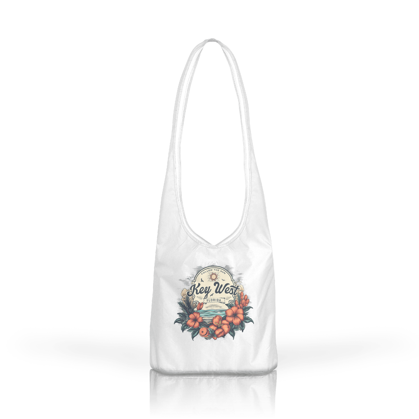 Tropic Coral Floral Label