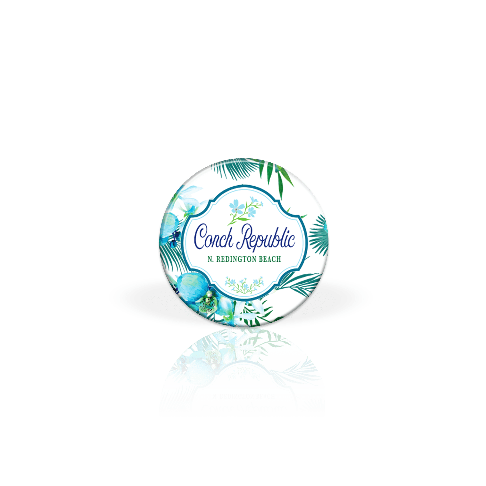 Tropical Floral Cyan