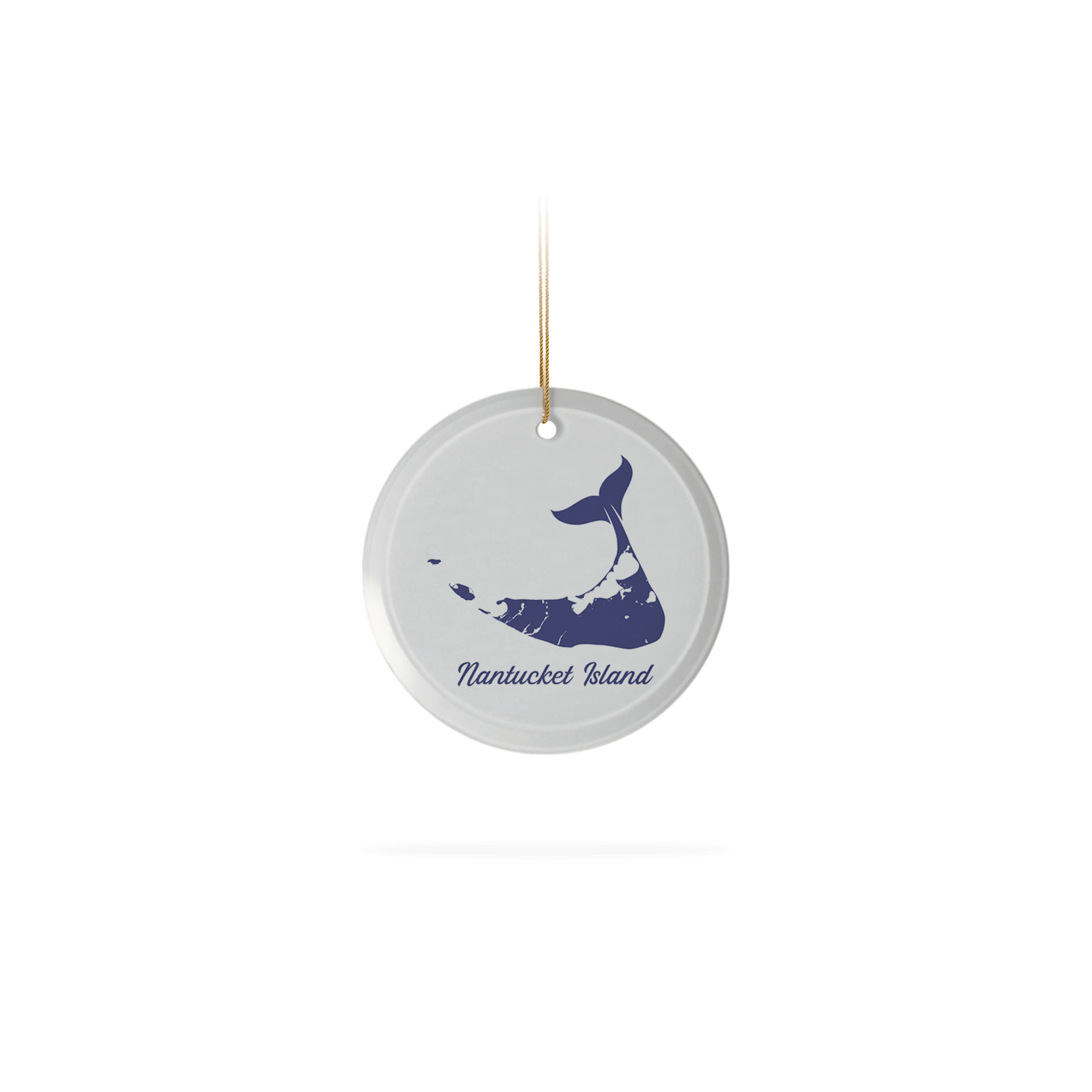 Frosted Glass Ornament 3.5"