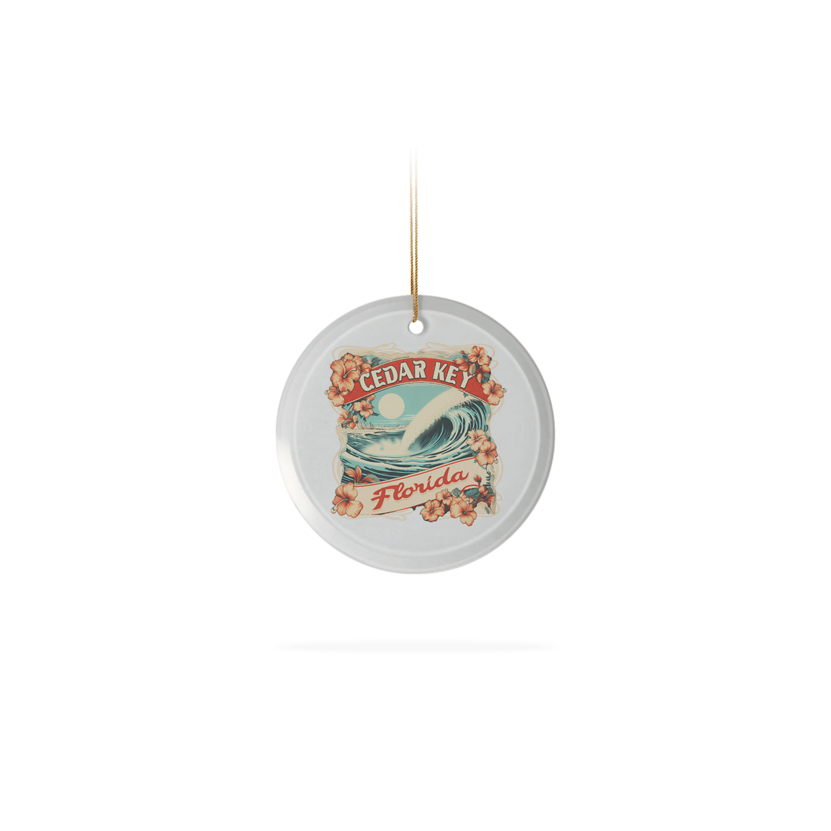 Frosted Glass Ornament 3.5"