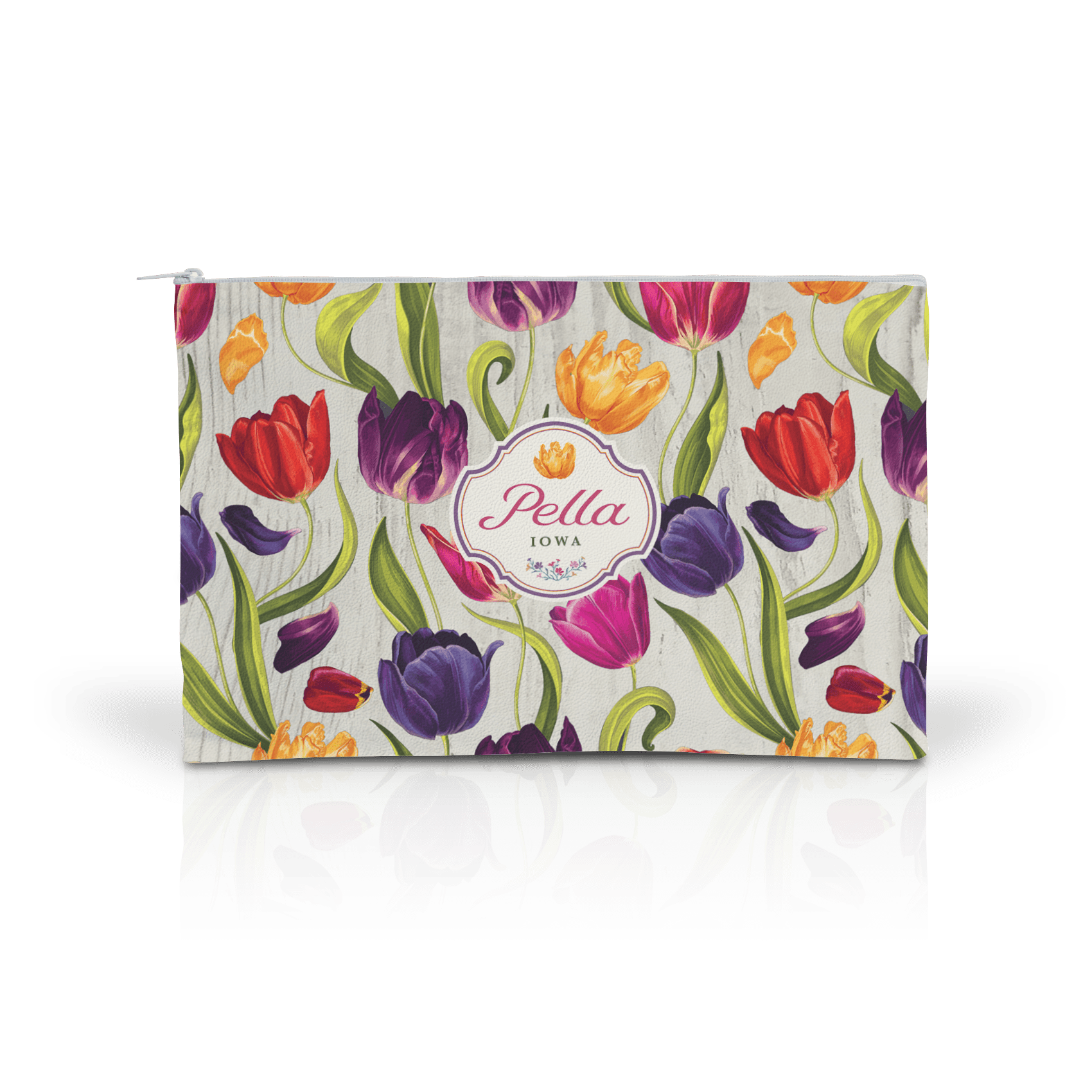 Tulips on Wood