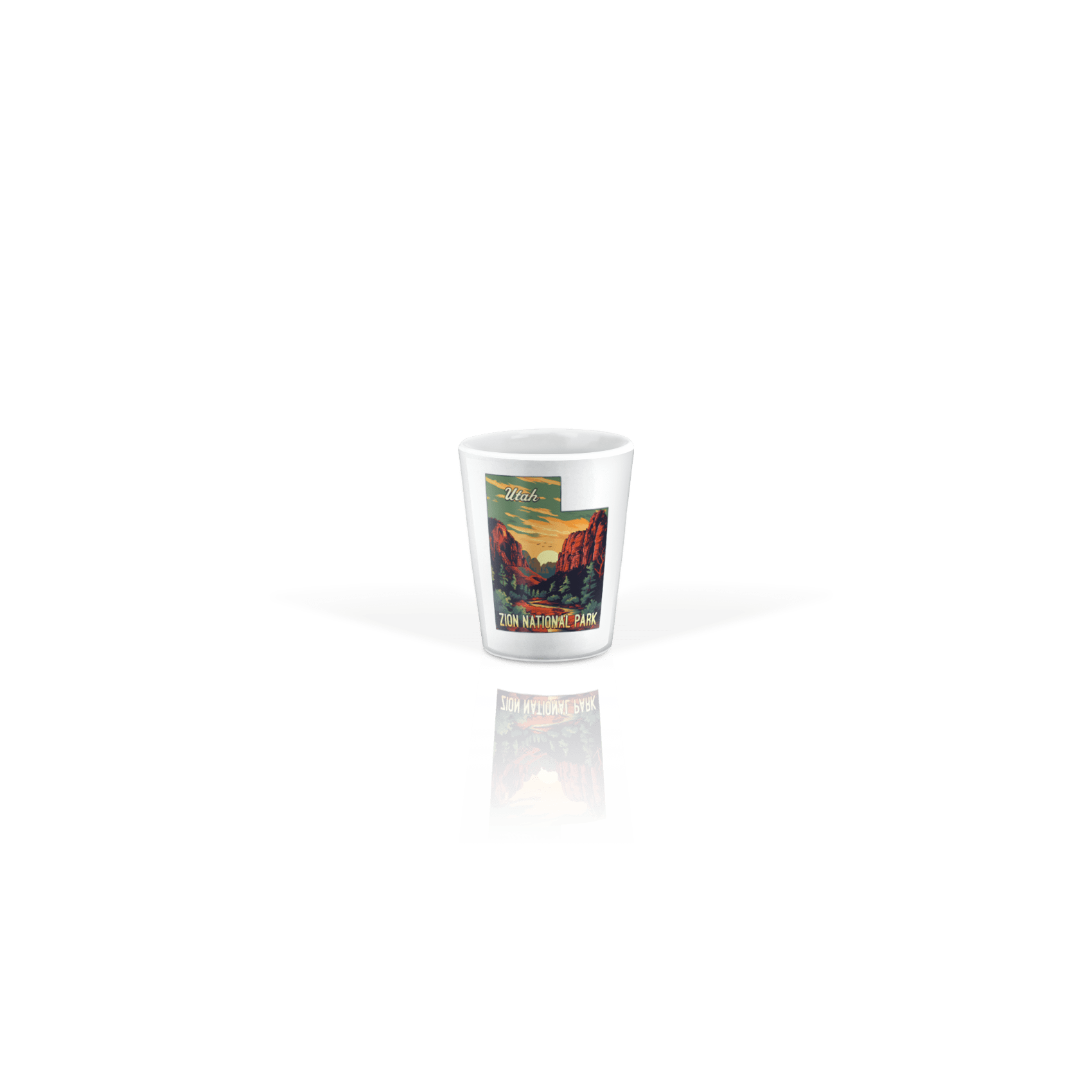 Ceramic Shot Glass 2oz White