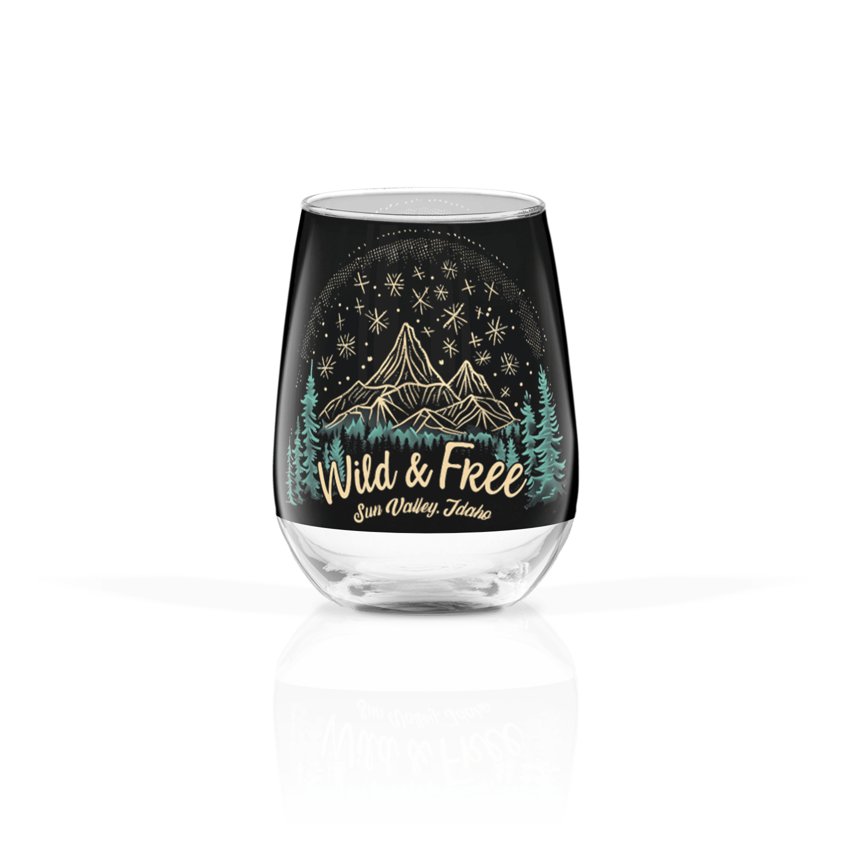 Clear 17oz Stemless Wine Glass