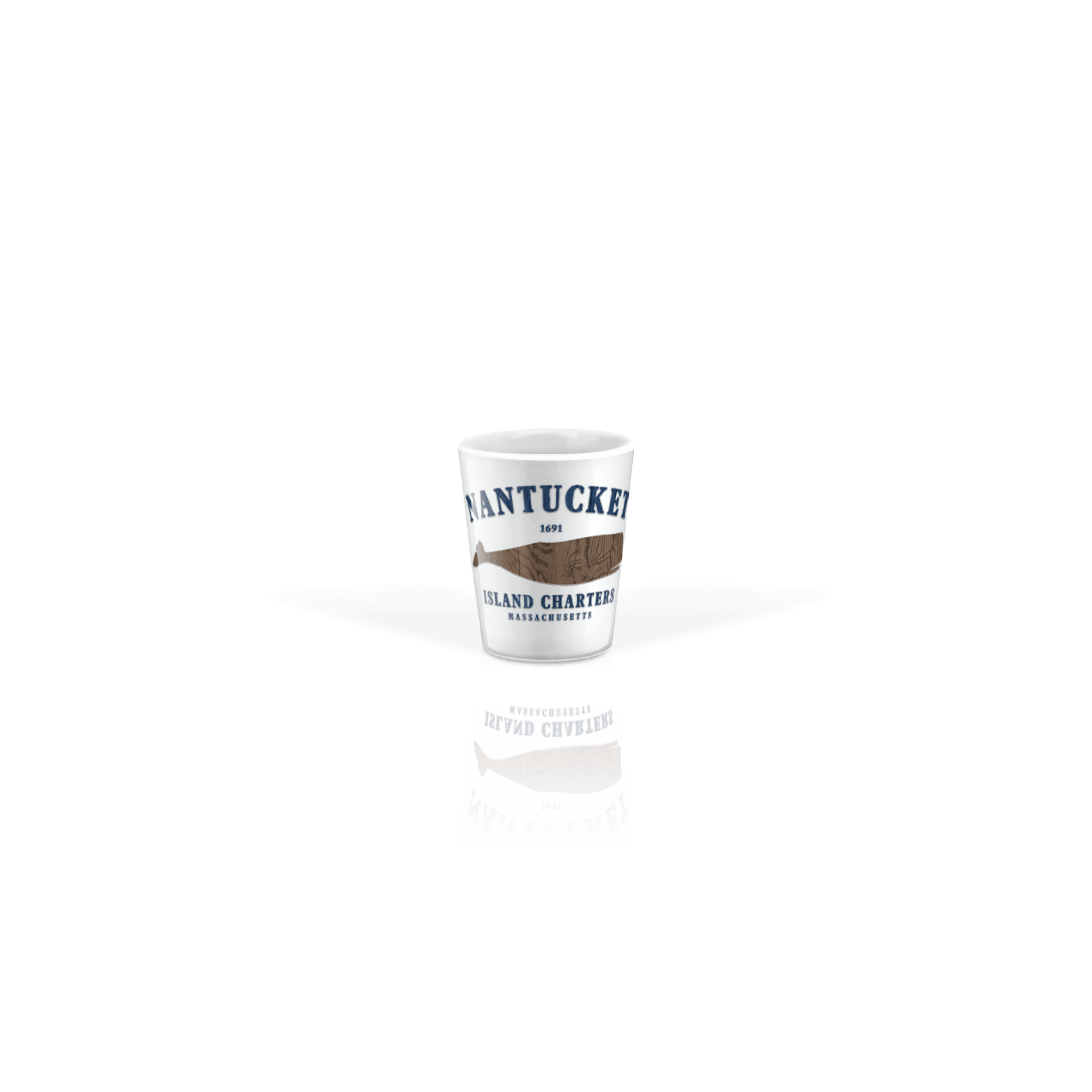 Ceramic Shot Glass 2oz White