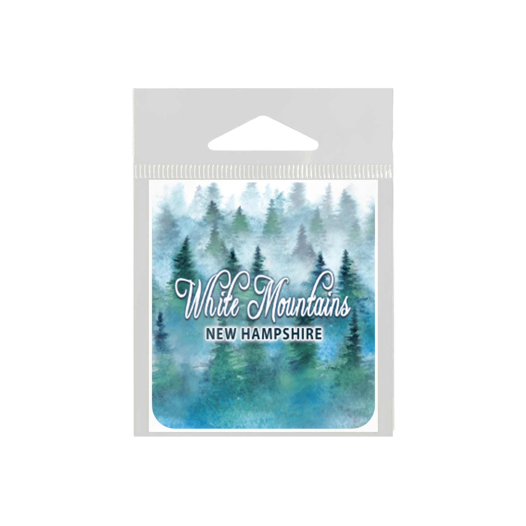 Watercolor Misty Pines